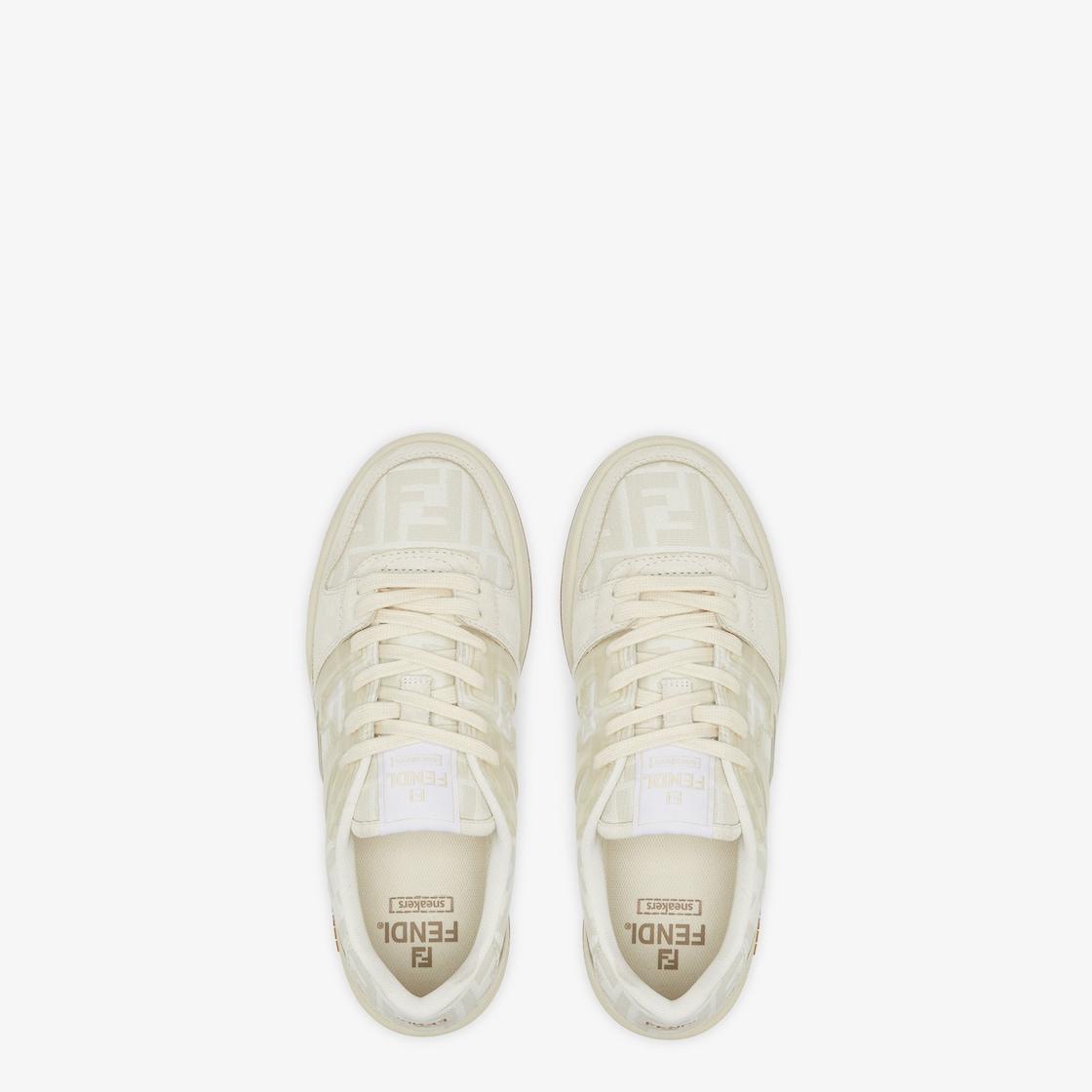 Fendi MatchCanvas low-tops with white suede Product Image