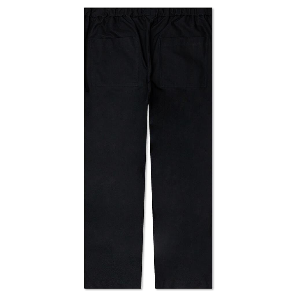 Straight Leg Wool Trouser - Black Male Product Image