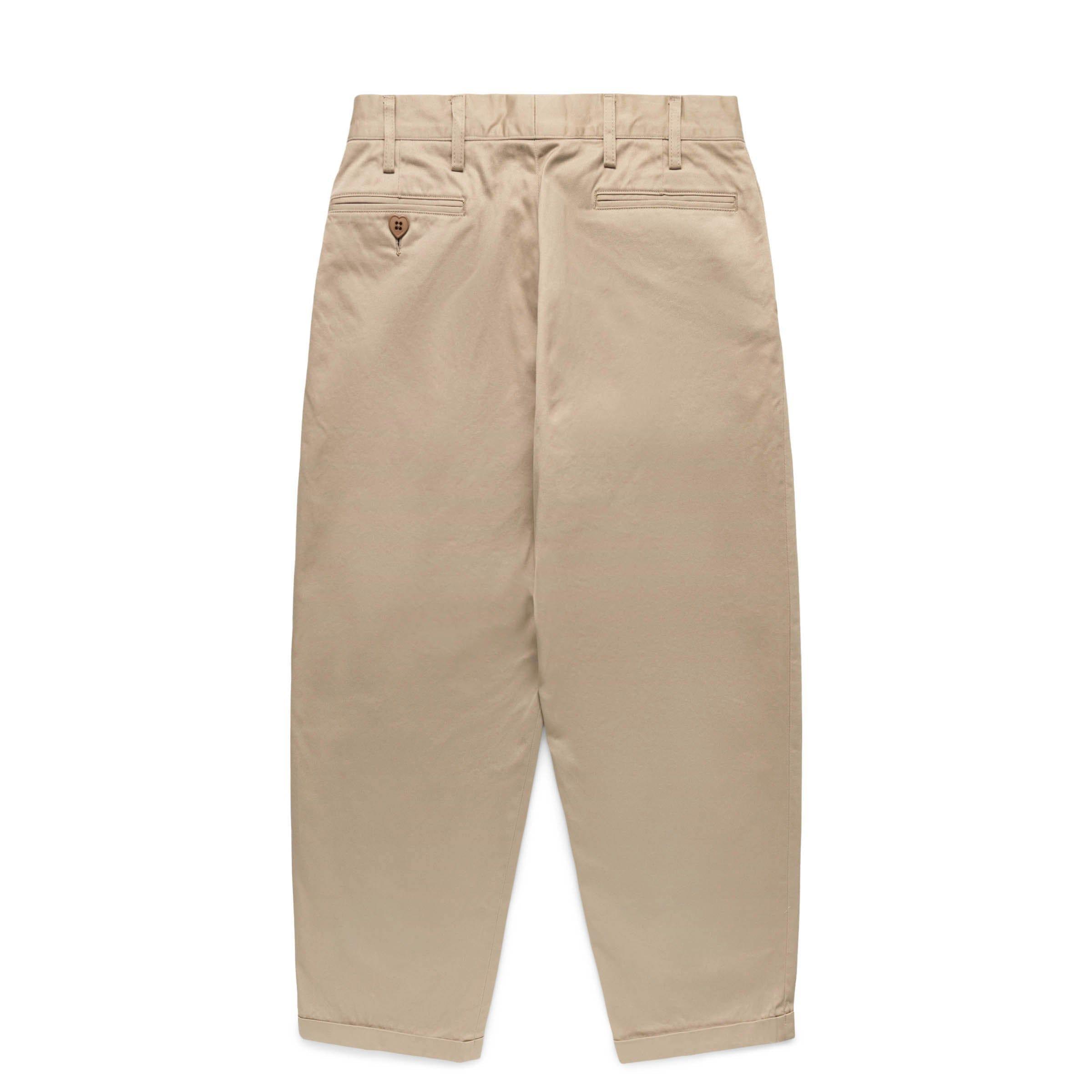 WIDE CROPPED PANTS BEIGE | BODEGA Product Image