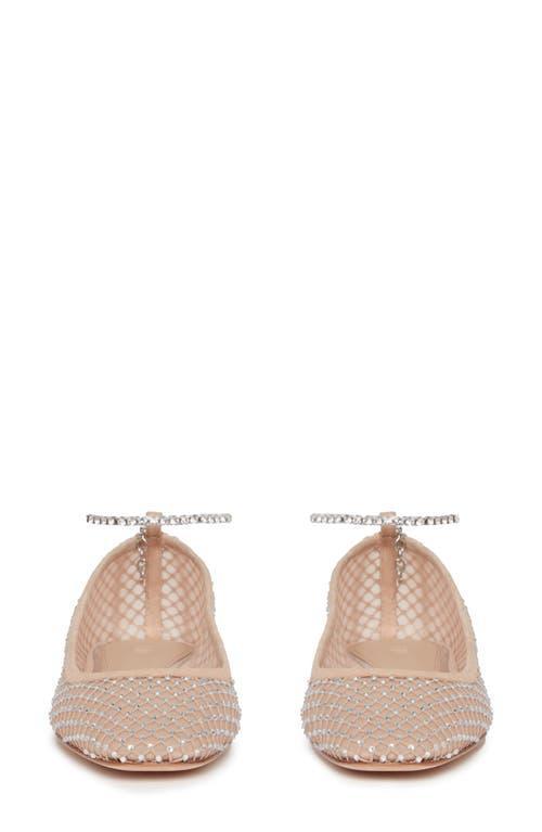 PAIGE Janine Chain Ankle Strap Flat In Nude Product Image