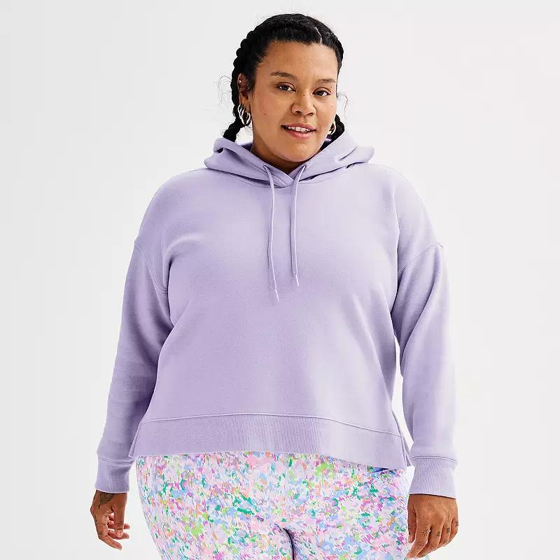 Plus Size Tek Gear Ultrasoft Fleece Hoodie, Womens Purple Product Image