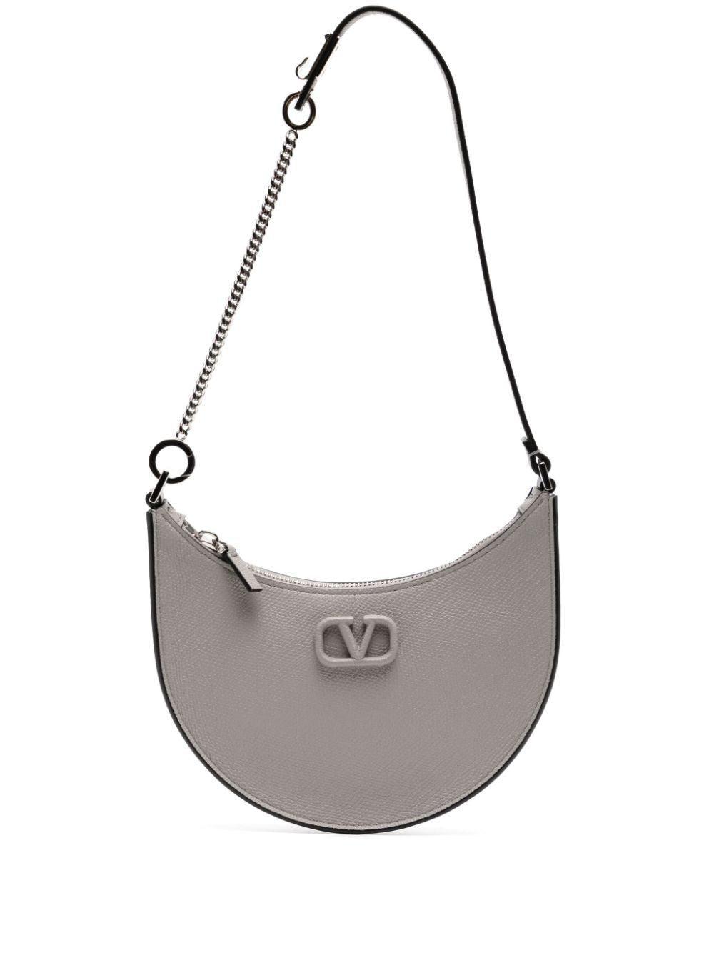 VALENTINO GARAVANI Mini Signature Hobo Handbag In Dovegrey Product Image