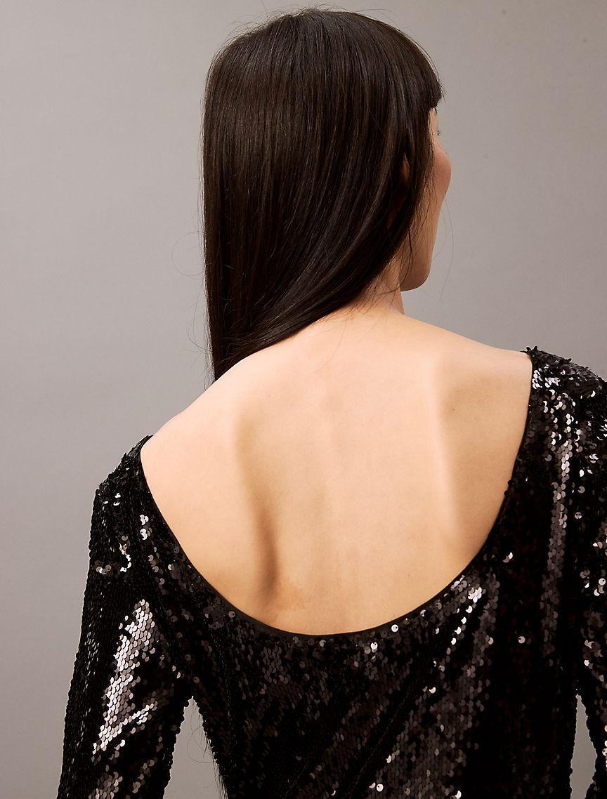 Sequin Midi Dress Product Image