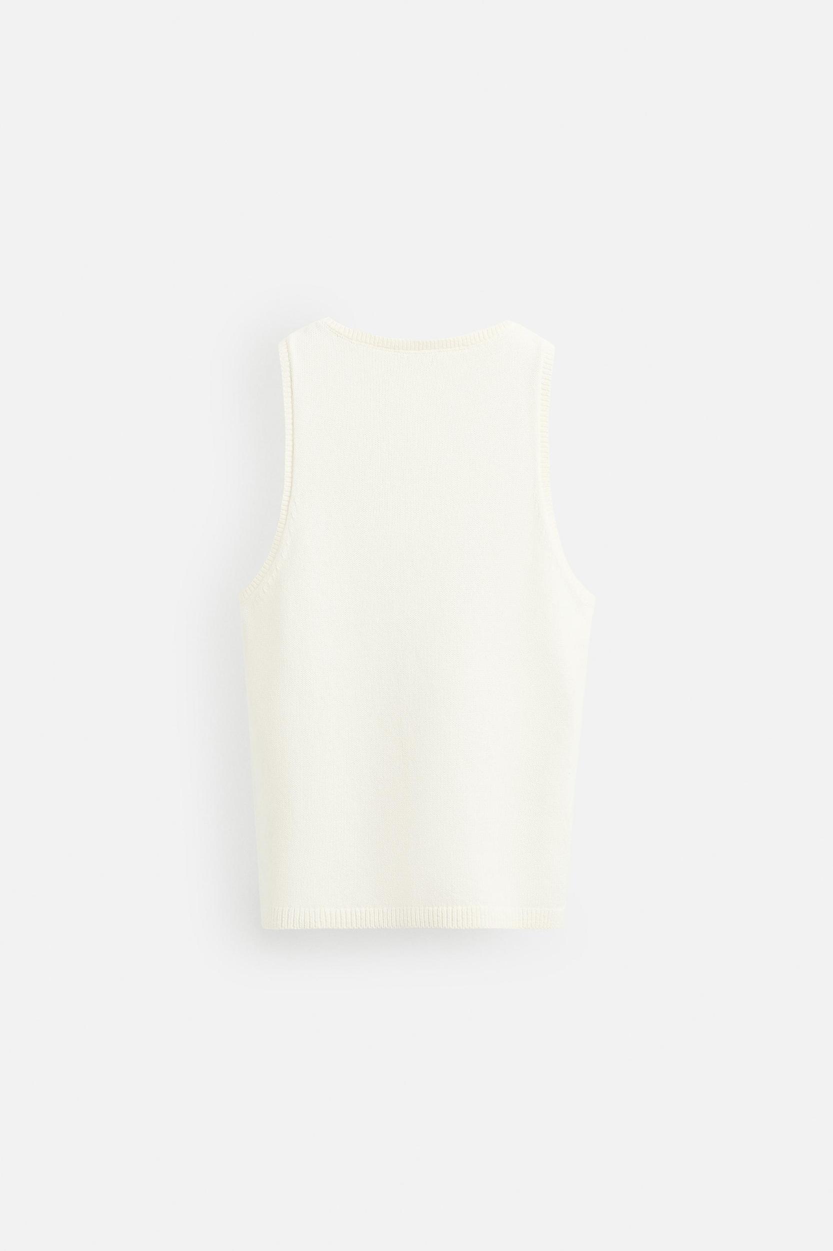 TEXTURED KNIT TANK TOP Product Image