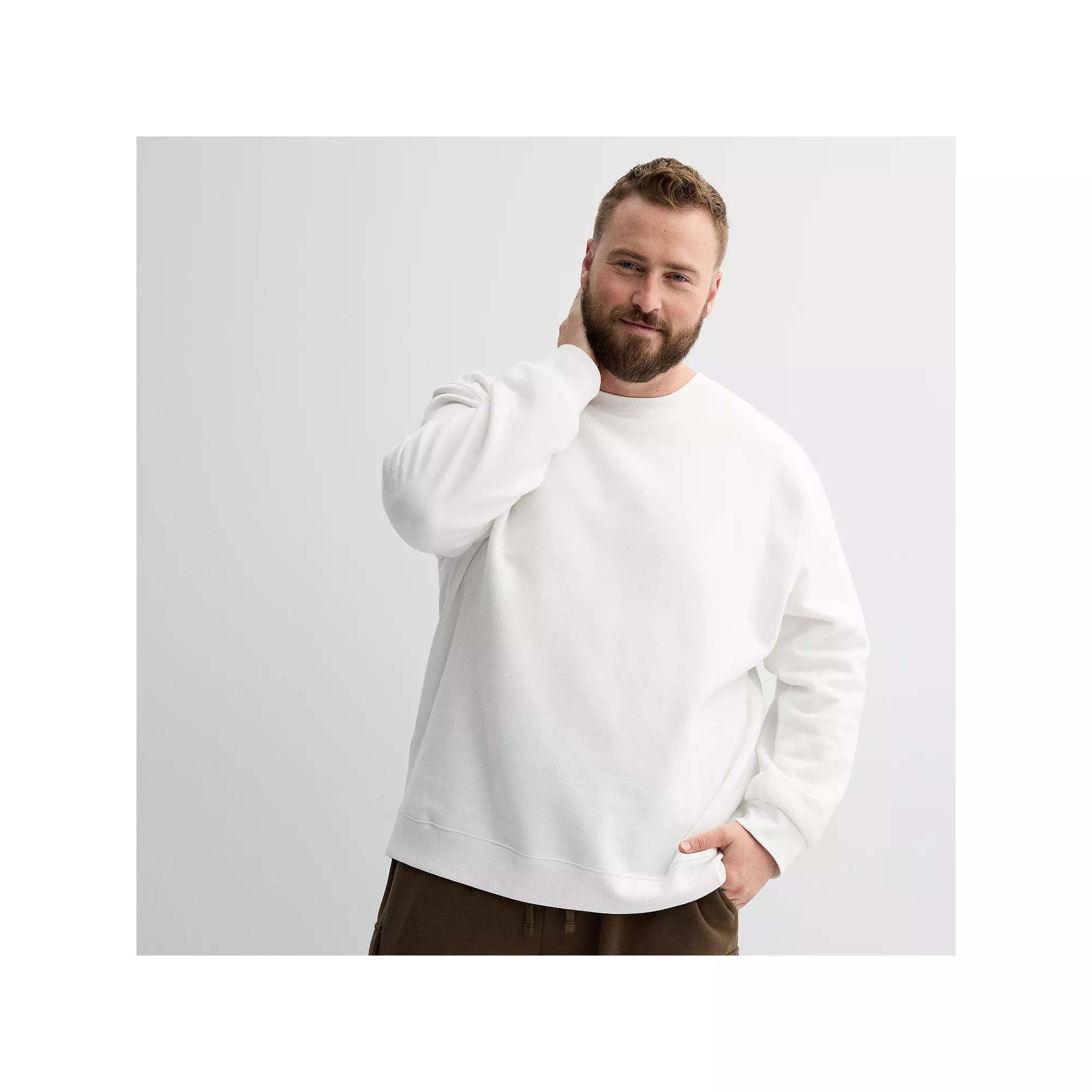 Big & Tall Tek Gear® Ultra Soft Fleece Crewneck Pullover, Men's,  Product Image