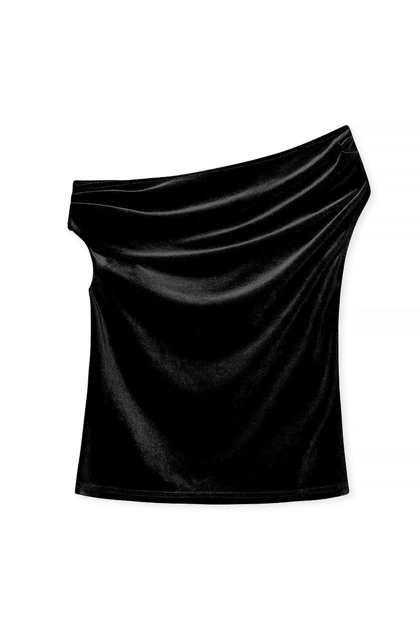 Draped Velvet Top Product Image