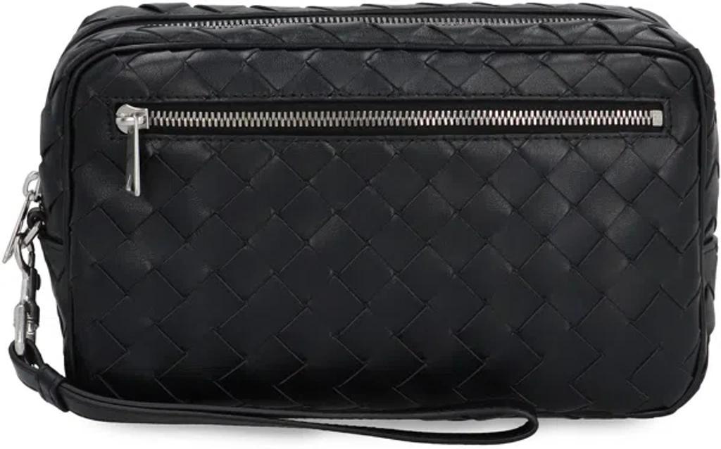 BOTTEGA VENETA Leather Pouch In Black Product Image