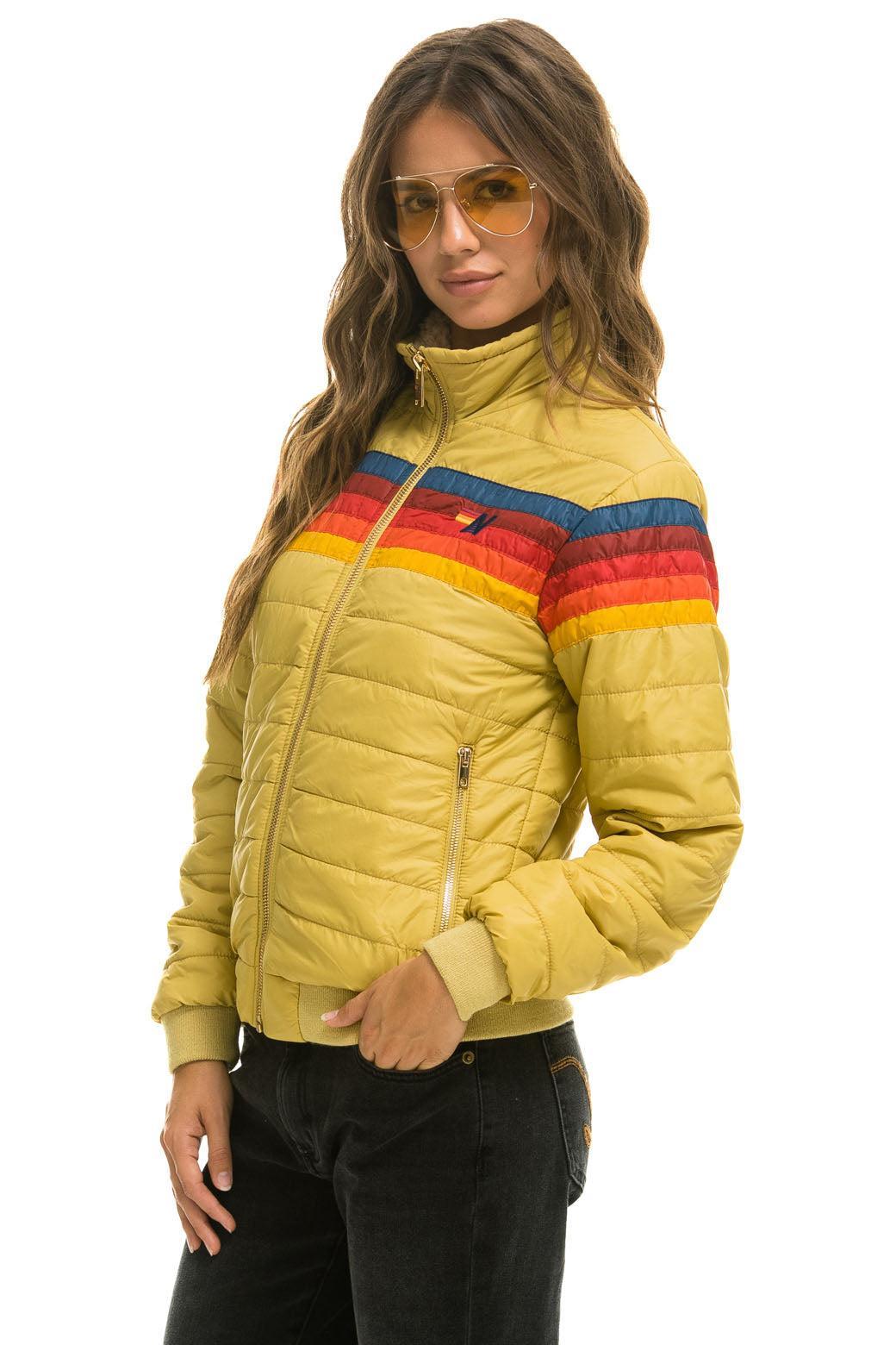 5 STRIPE JACKET -  KHAKI Female Product Image