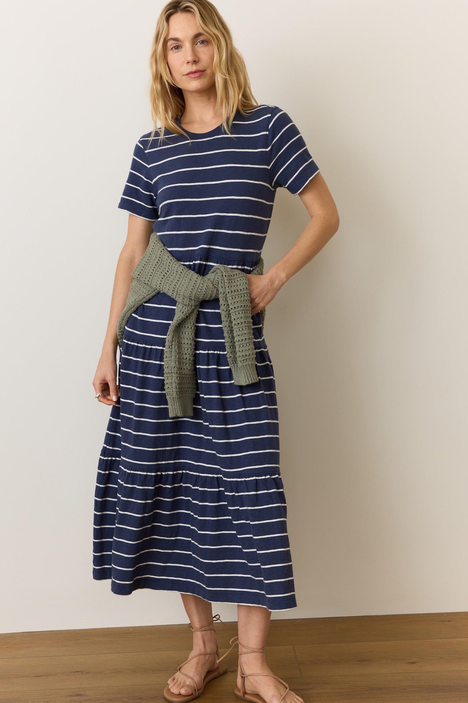 Vintage Slub Midi Dress Product Image