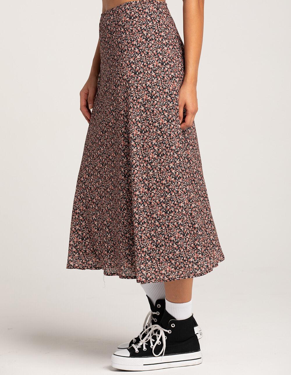 RSQ Womens Low Rise Ditsy Midi Skirt Product Image