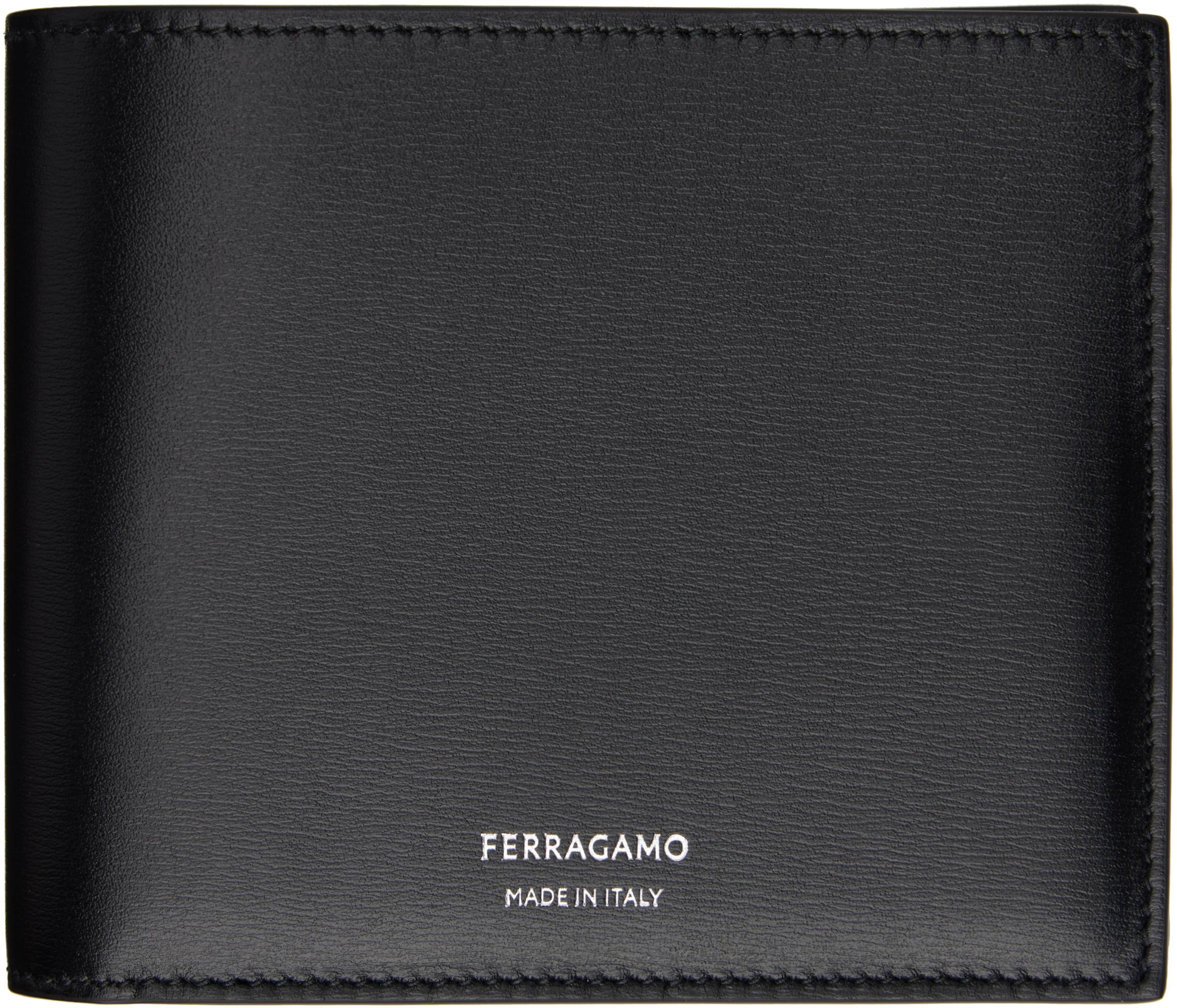 FERRAGAMO Black Classic Wallet In Nero Product Image