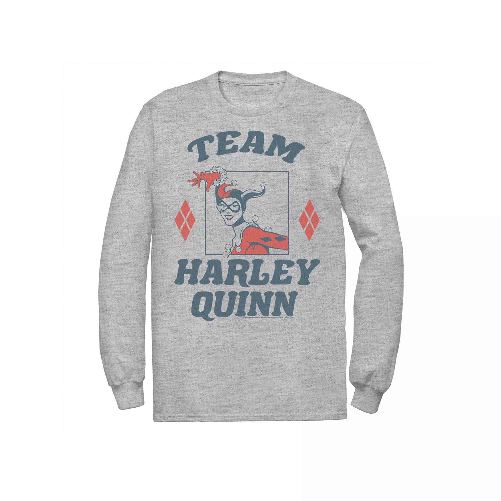 Men's Batman Team Harley Quinn Vintage Portrait Tee,  Product Image