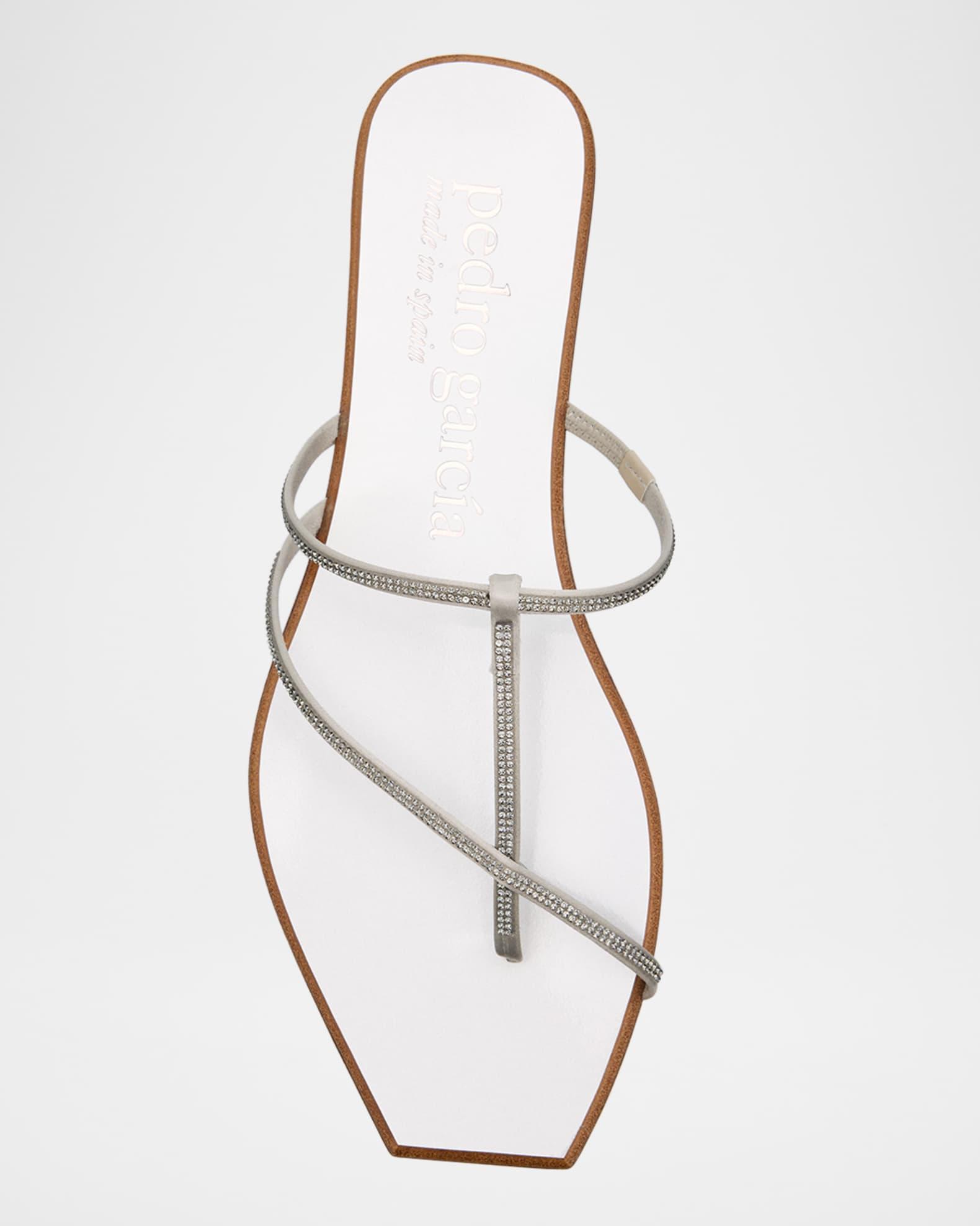 Embellished T-Strap Slide Sandals Product Image