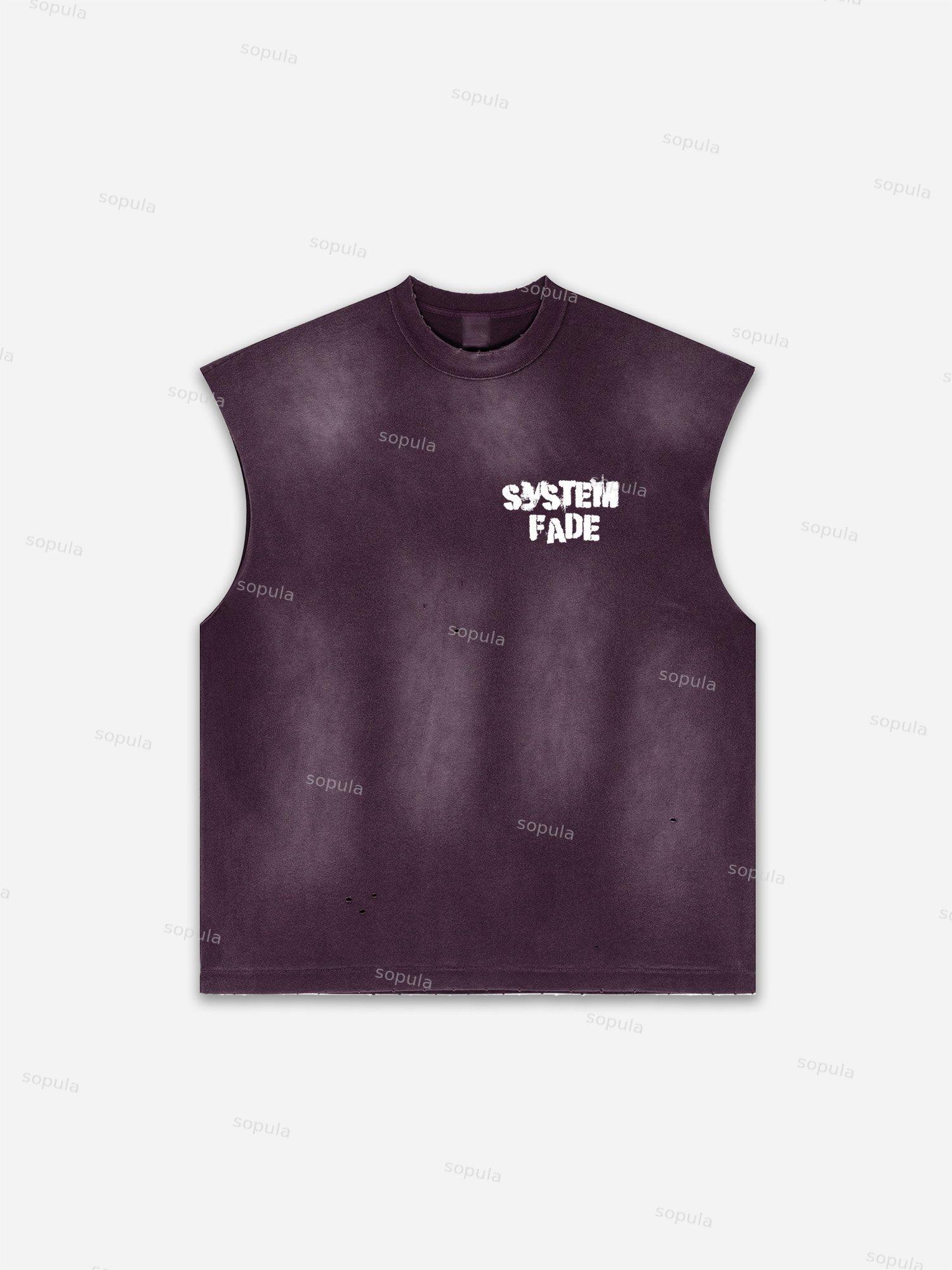 Basketball Dreams Boys Print Distressed Tank Top Product Image