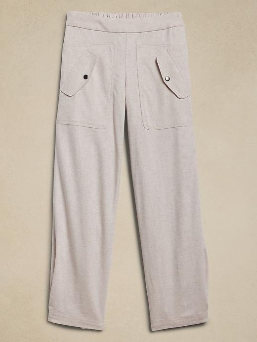 Linen-Blend Pull-On Pant Product Image