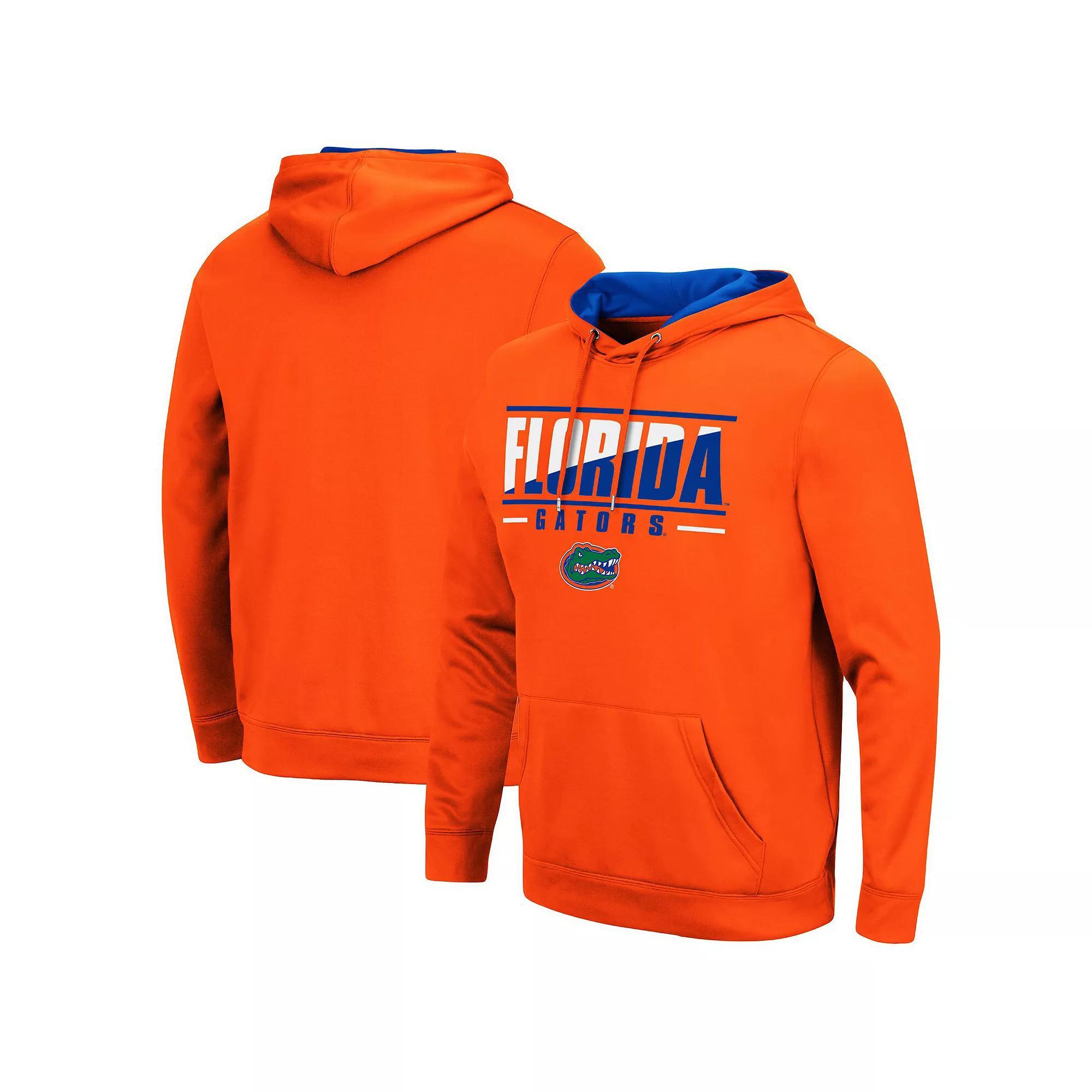 Men's Colosseum Orange Florida Gators Slash Stack 2.0 Pullover Hoodie, Size: XL Product Image
