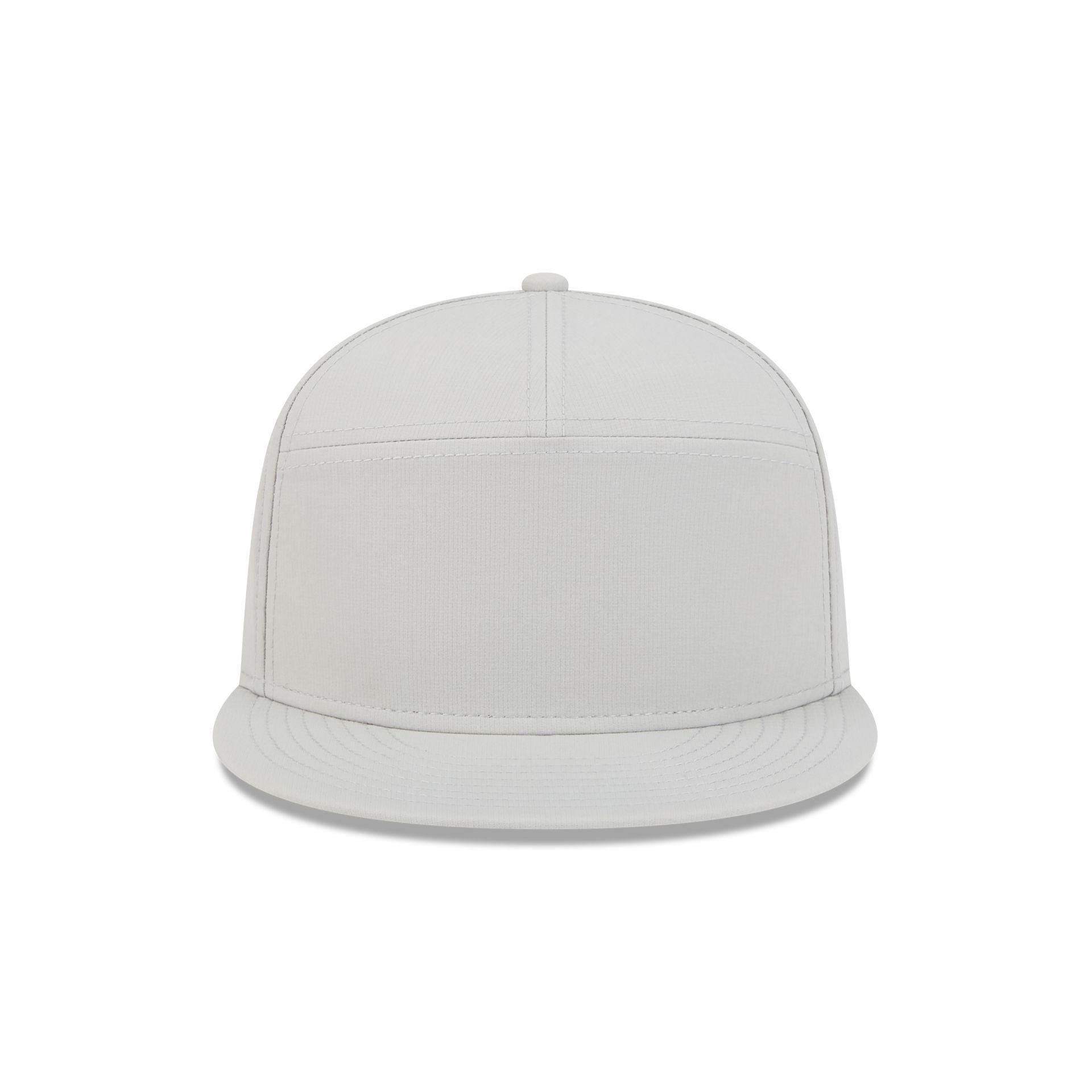 New Era Cap Gray Performance Split Panel 9FIFTY Snapback Hat Male Product Image