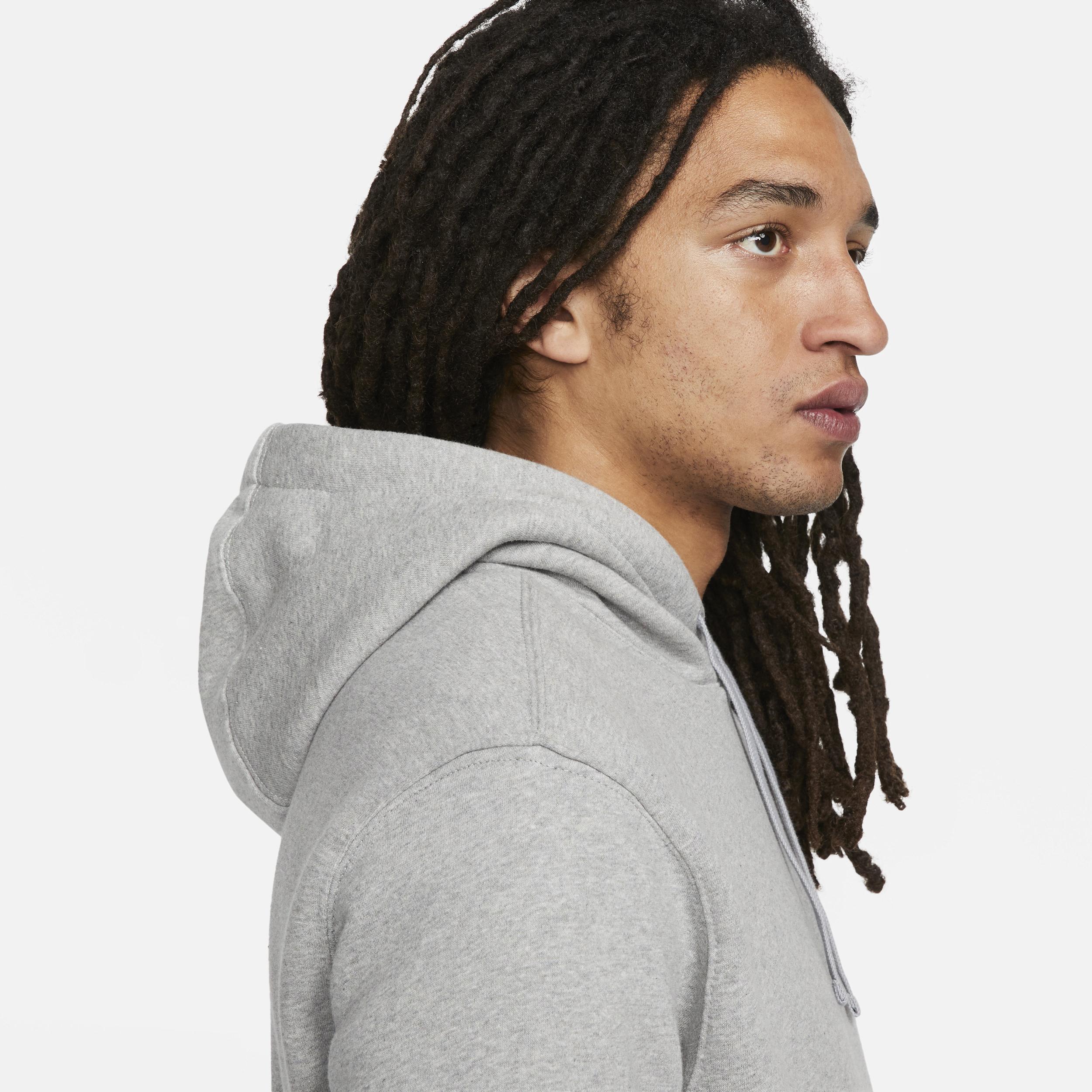 Men's Nike Sportswear Club Fleece Pullover Hoodie, Size: Medium, Grey Heather Product Image