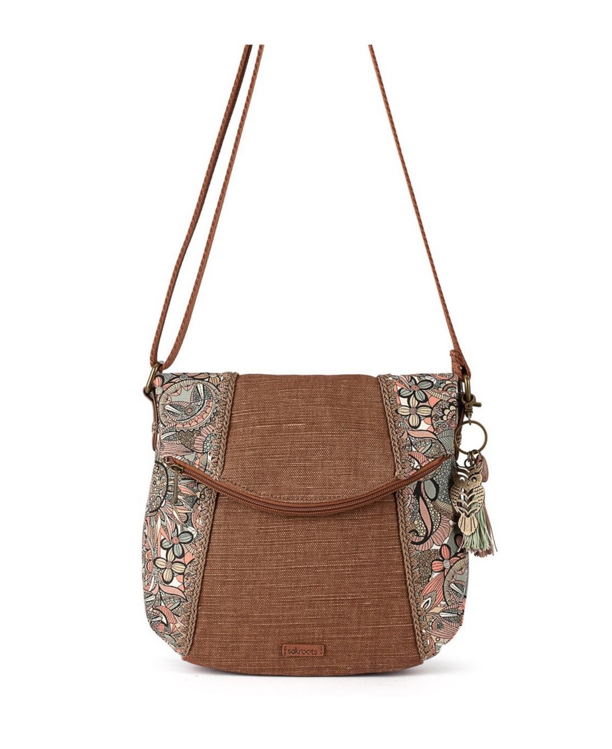 The Sak Artist Circle Foldover Crossbody (Royal Seascape) Cross Body Handbags Product Image