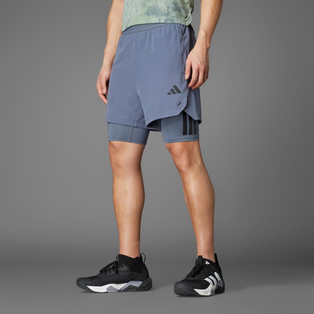 adidas 2-in-1 Power Shorts Black S Mens Product Image