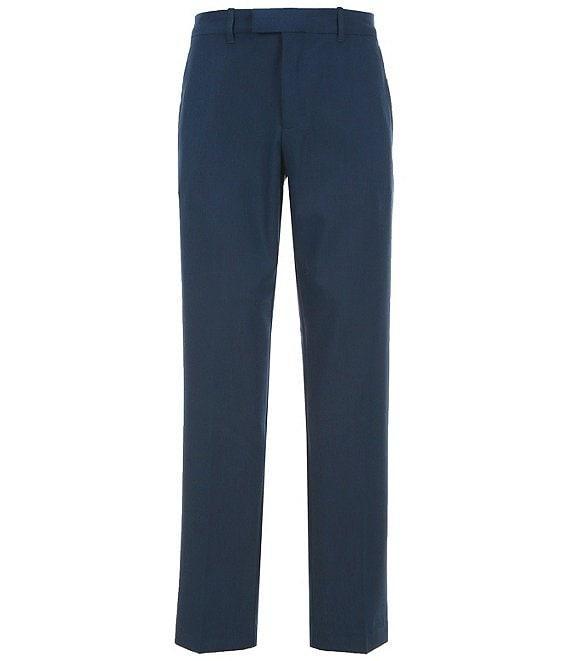 Perry Ellis Birdseye Pattern Flat Front Maxwell Modern Fit Birdseye Pattern Stretch Pants Product Image