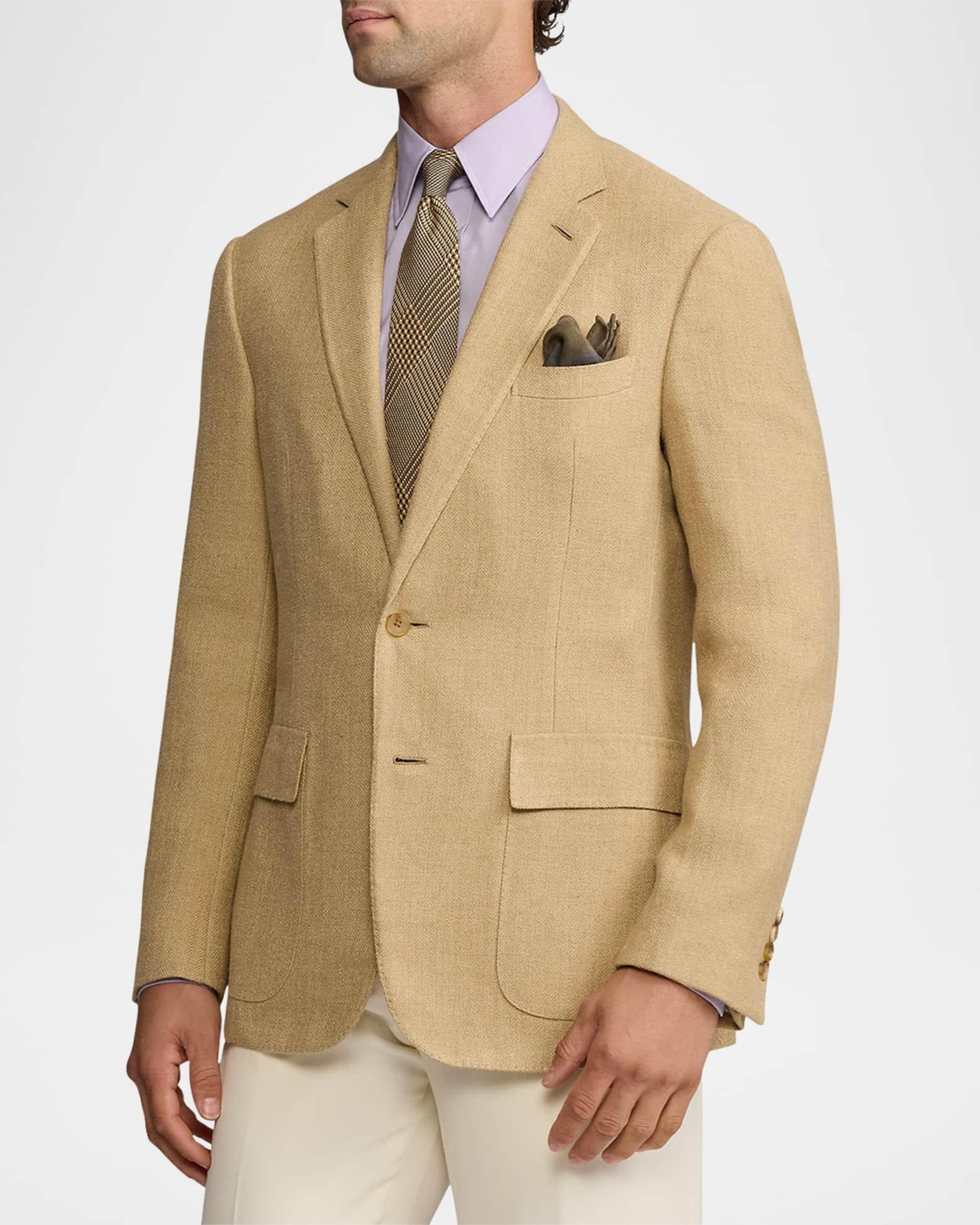 Men's Kent Hand-Tailored Herringbone Jacket Product Image