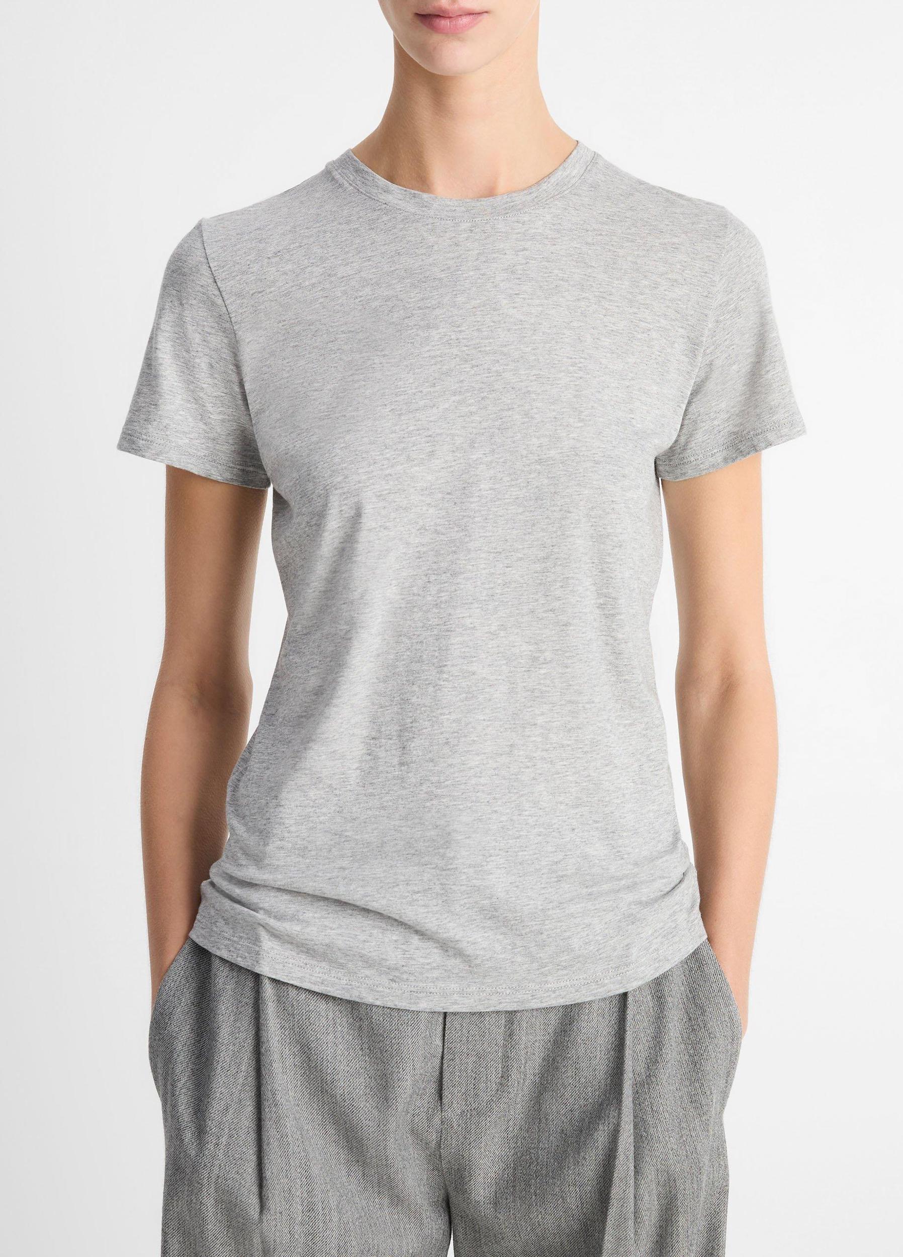 Essential Pima Cotton Crew Neck T-Shirt Product Image