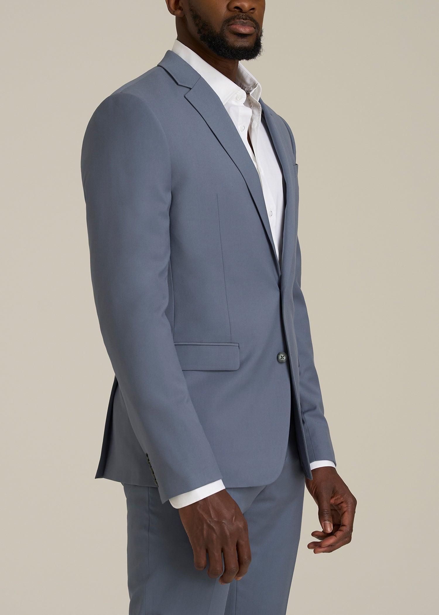 Suit Jacket for Tall Men in Blue Slate Male Product Image