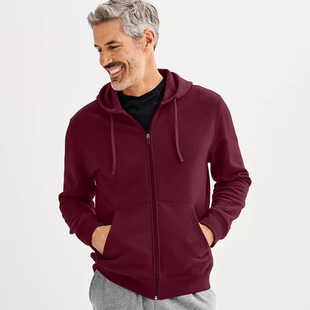 Men's Tek Gear® Ultra Soft Fleece Zip Front Hoodie,  Product Image