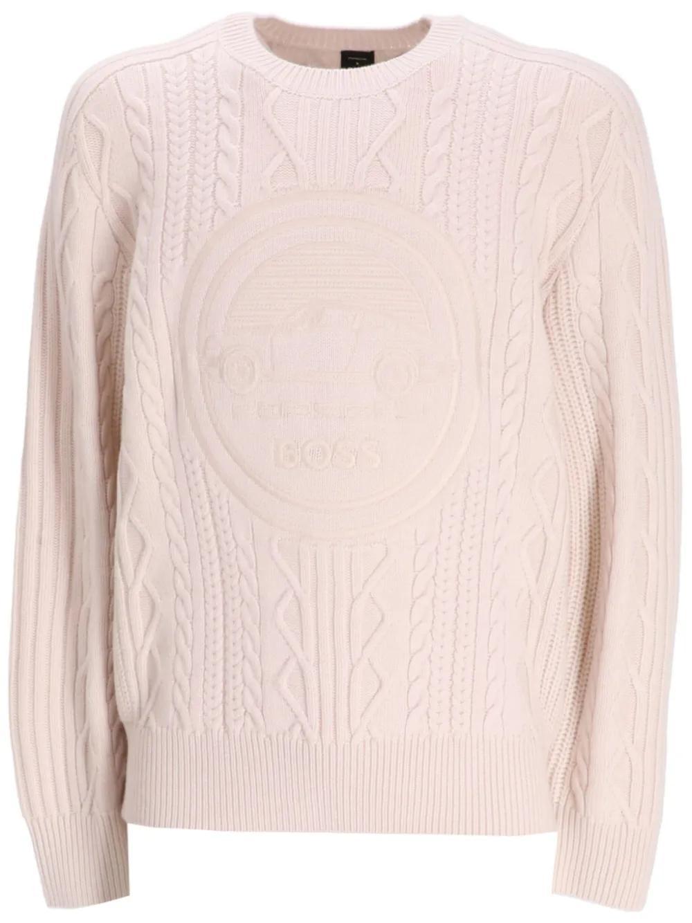 HUGO BOSS Porsche X Boss Jumper In Neutrals Product Image