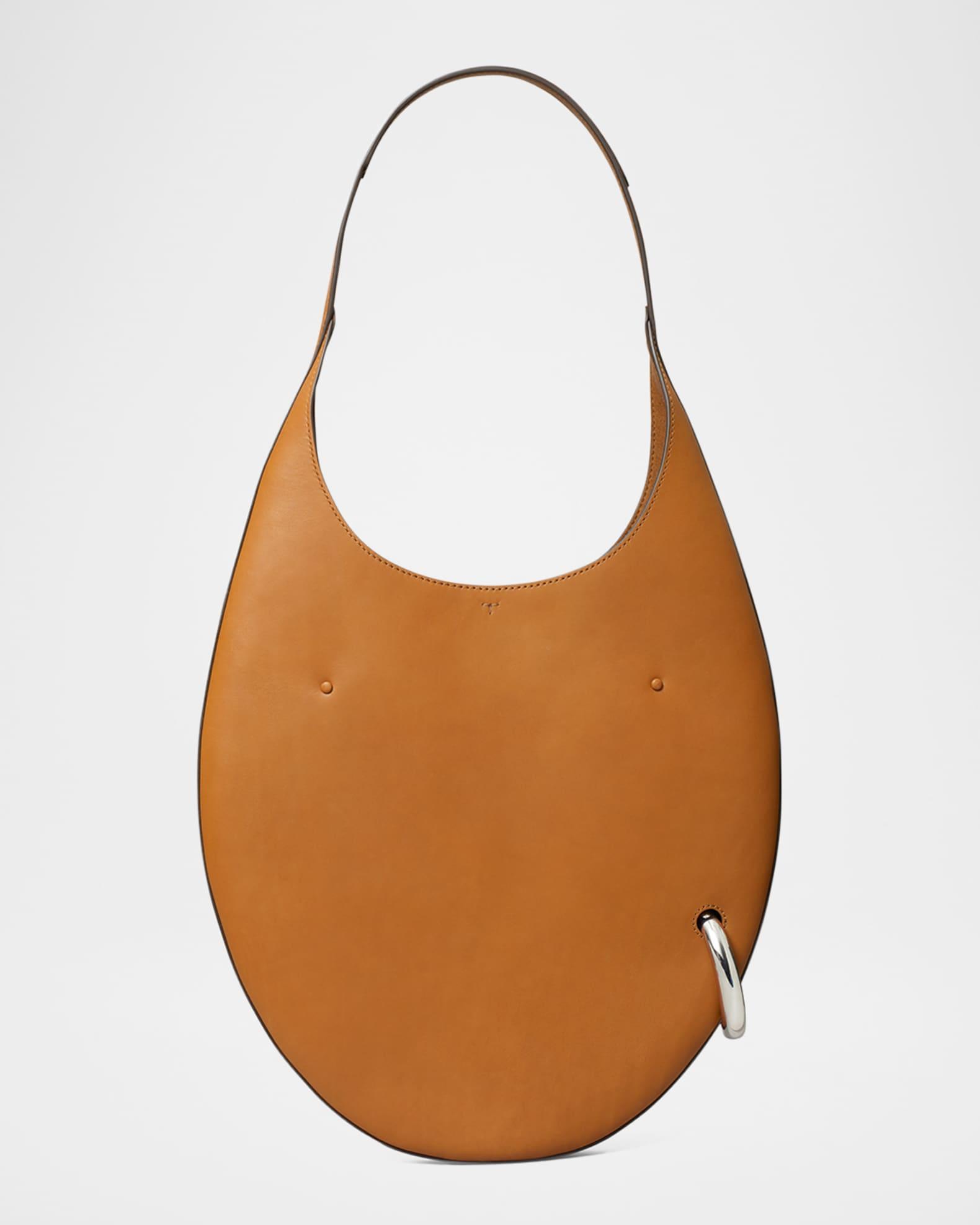 Pierced Smooth Leather Shoulder Bag Product Image
