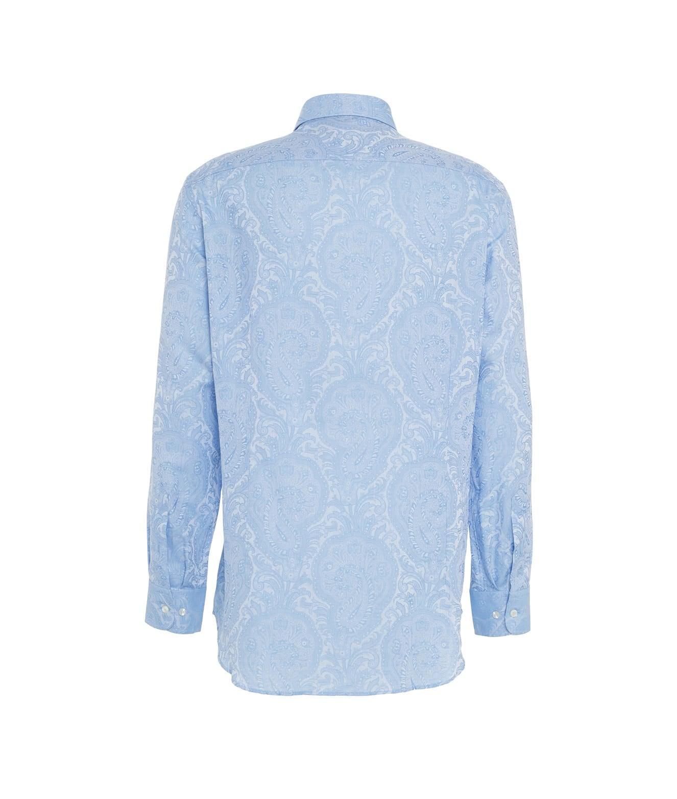 Cotton shirt with paisley pattern Product Image
