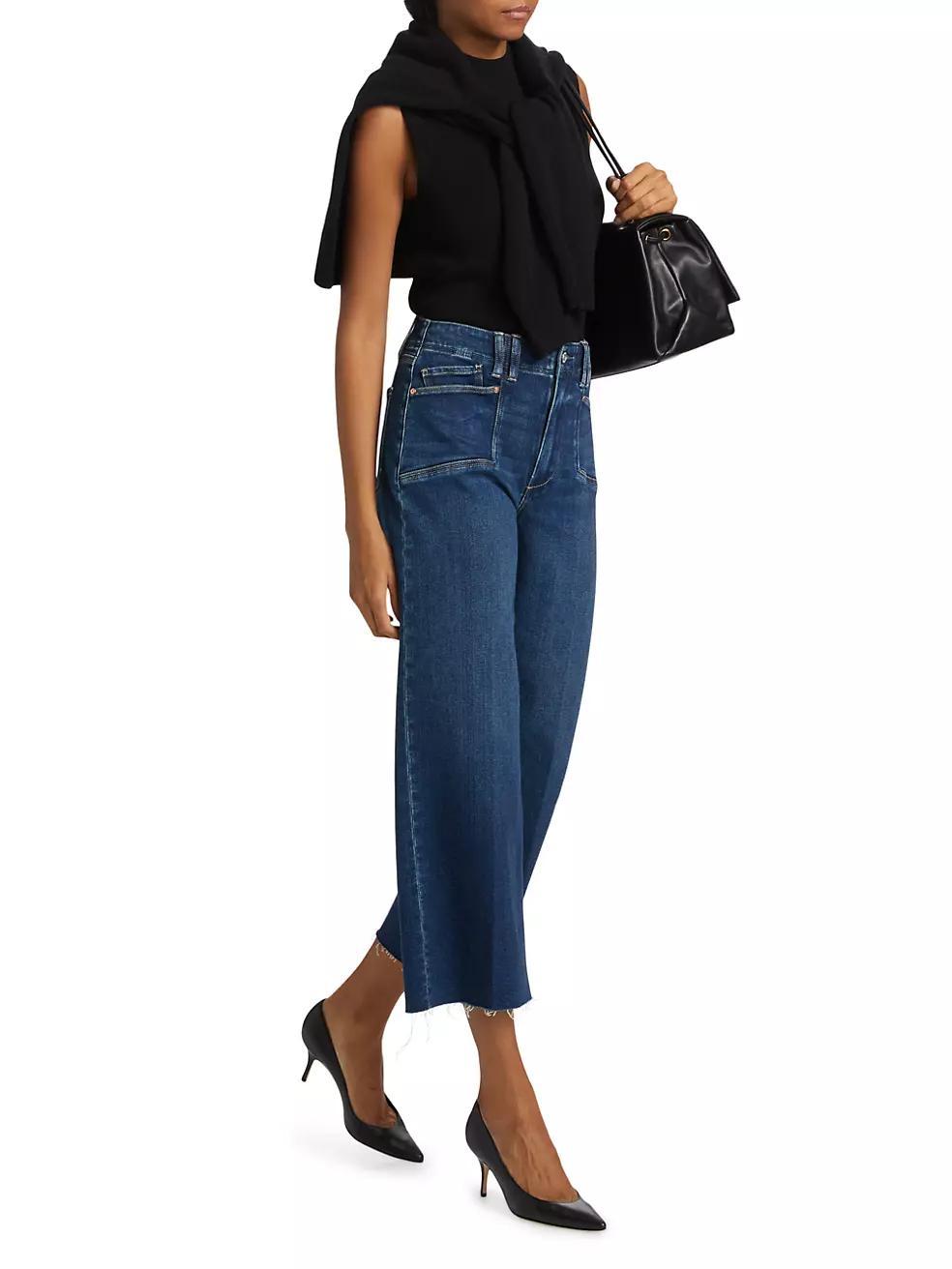 Anessa Crop Wide-Leg Jeans Product Image