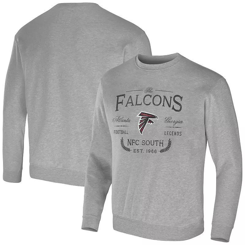 Mens NFL x Darius Rucker Collection by Fanatics Heather Gray New England Patriots Pullover Sweatshirt Product Image