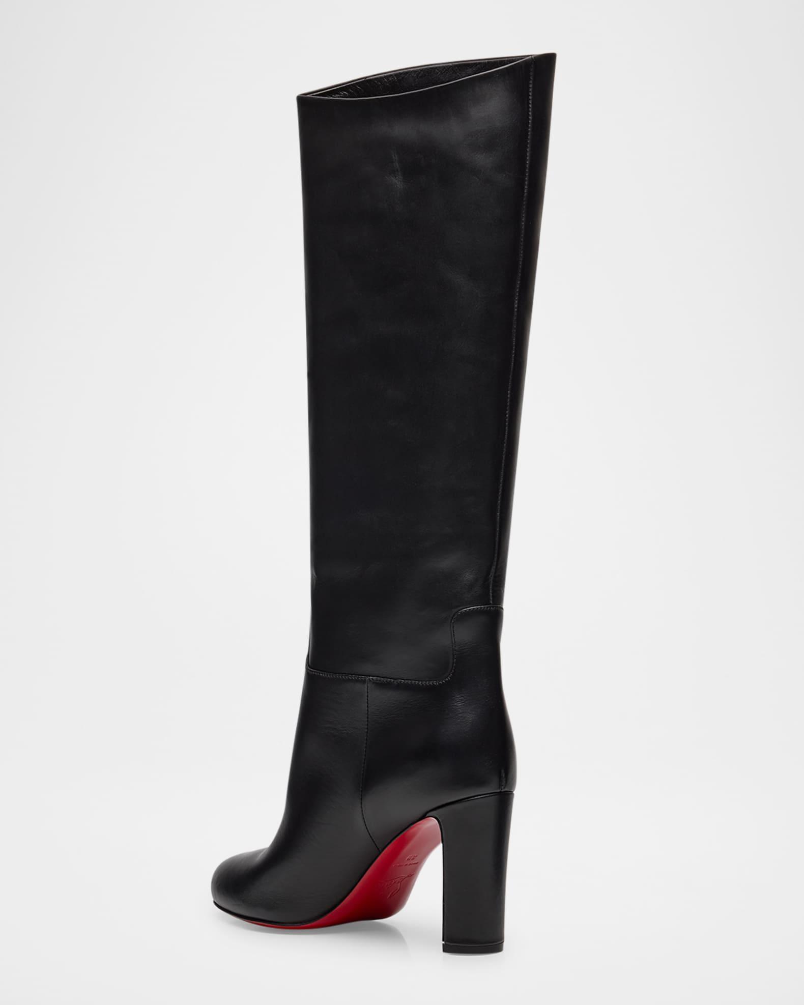 Loo Botta Leather Red Sole Knee Boots Product Image