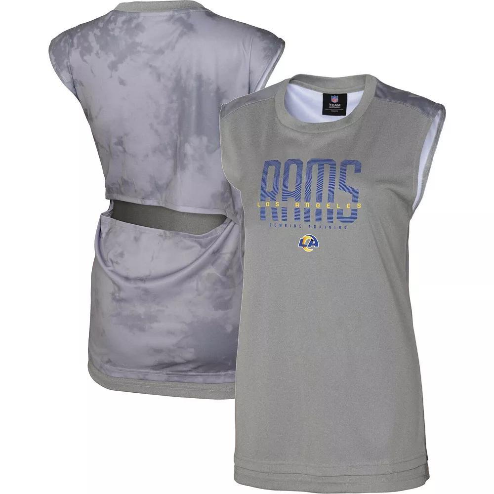 Women's Gray Kansas City Chiefs No Sweat Tank Top,  Product Image