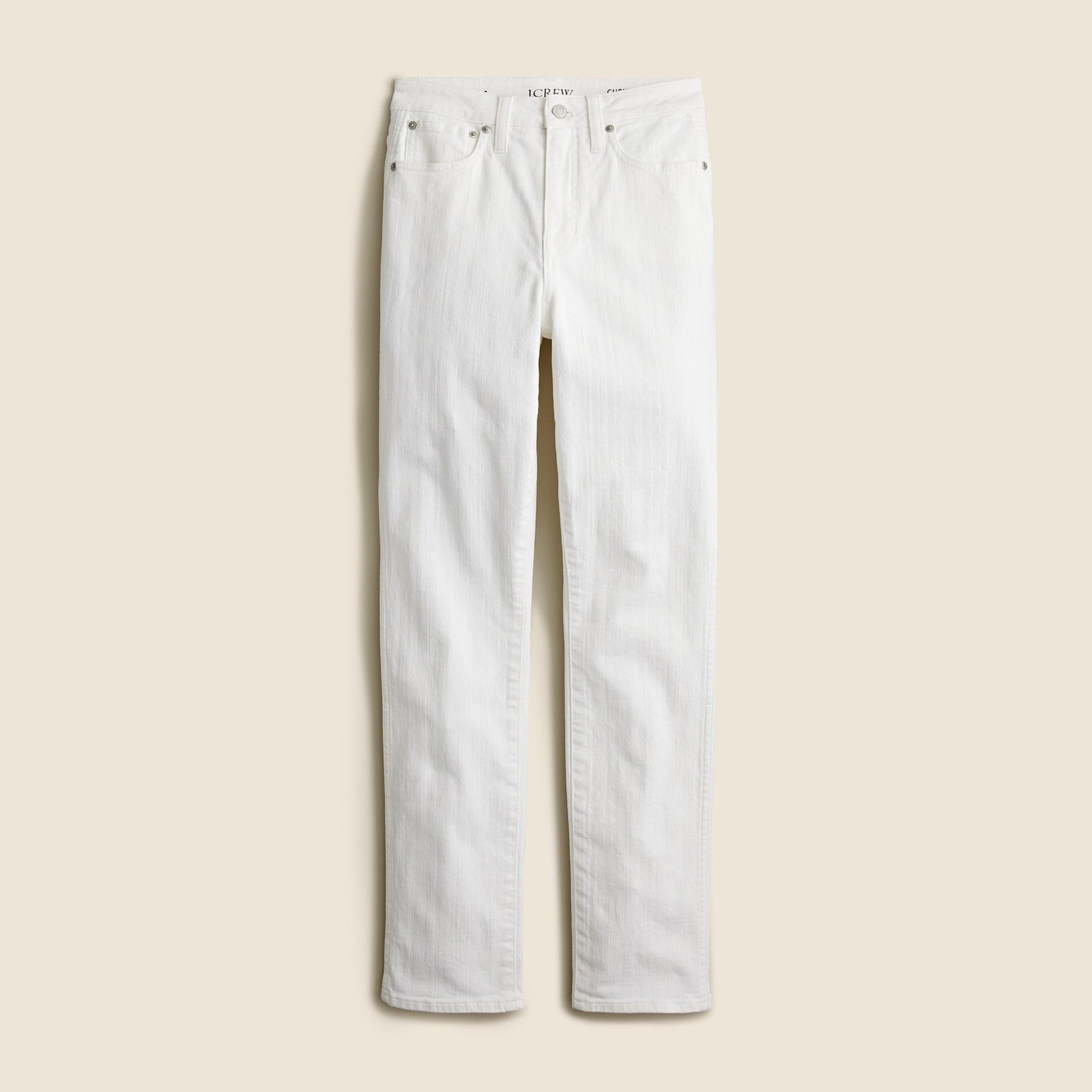 Petite curvy vintage slim-straight jean in white wash Product Image