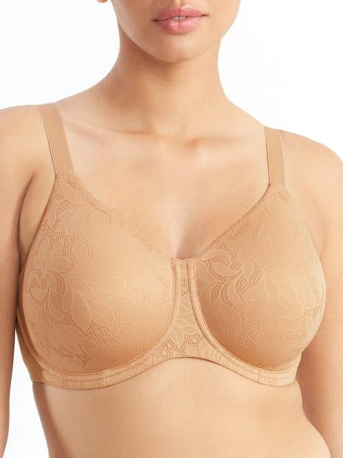 Dominique Jacqueline Jacquard Underwire Seamless Minimizer Bra 7018, Women's, Size: 38 D, Brown Product Image