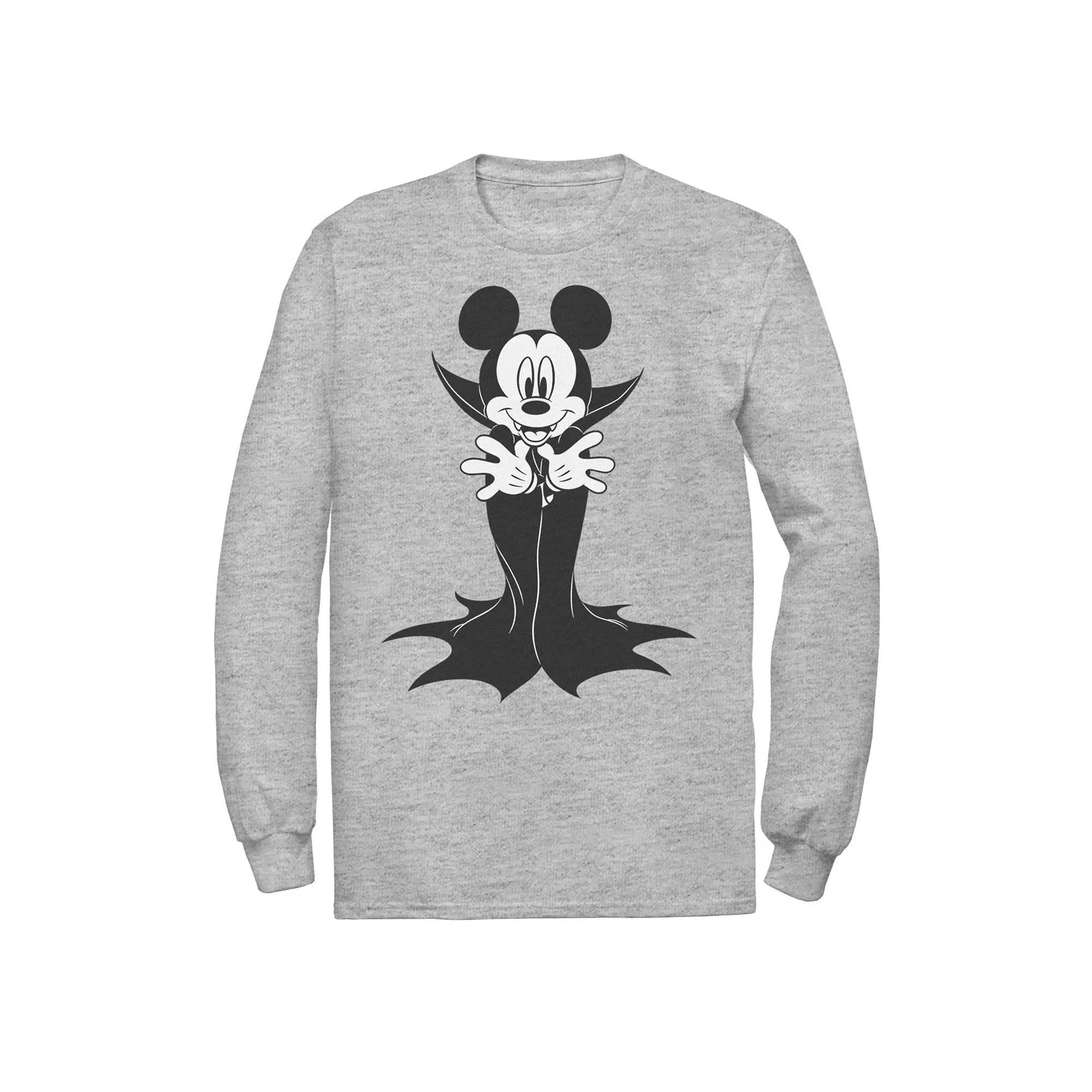 Big & Tall Mickey Mouse In Vampire Costume Graphic Tee, Men's, Size: XXL Tall, Athletic Grey Product Image