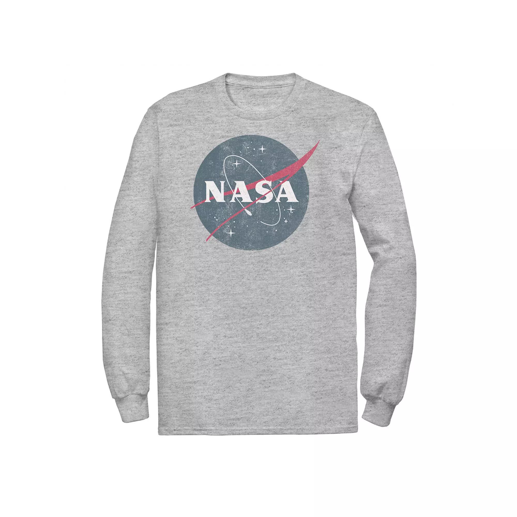 Big & Tall NASA Simple Vintage Logo Long Sleeve Tee, Men's,  Product Image