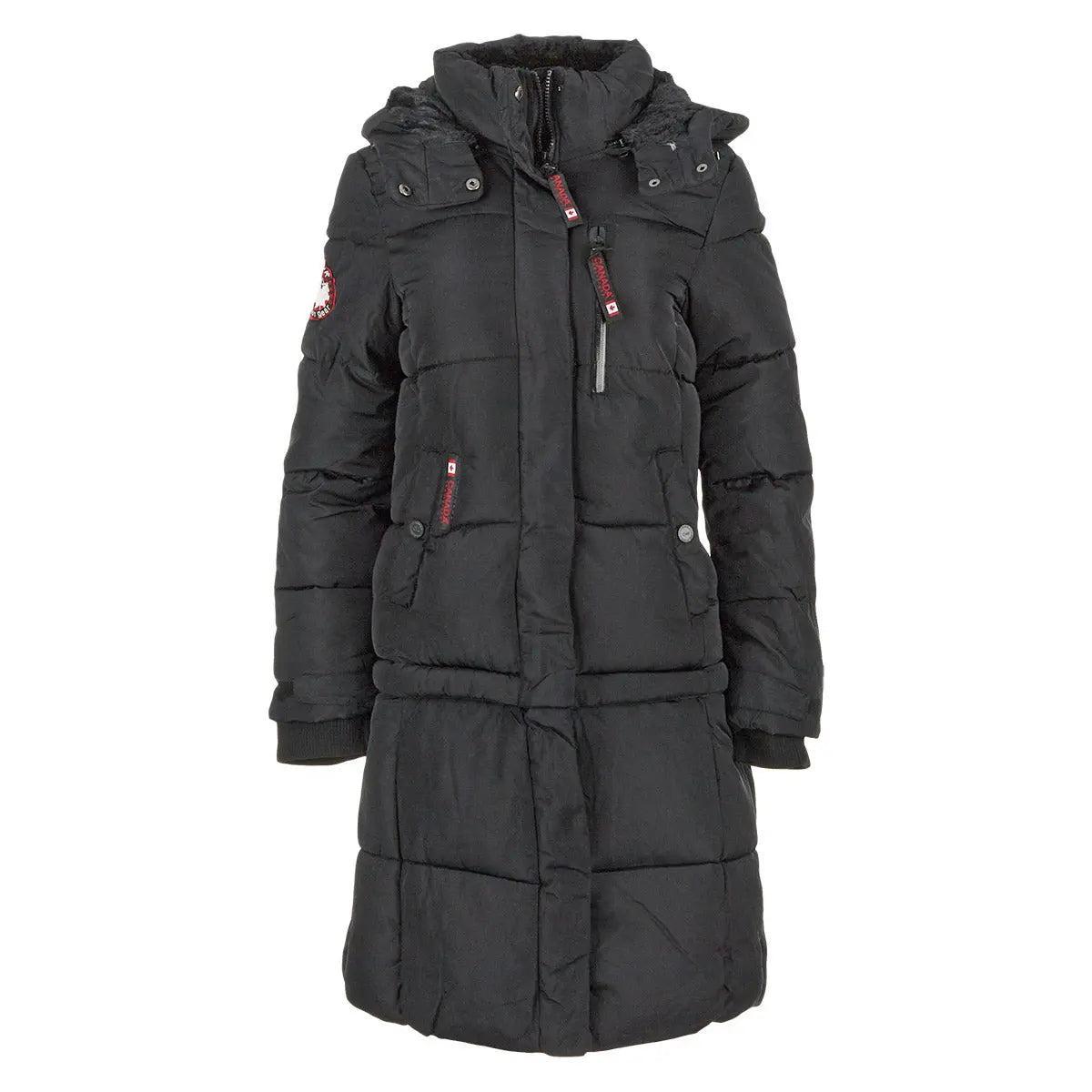 Canada Weather Gear Women's Long Puffer with Sherpa Lined Hood Product Image