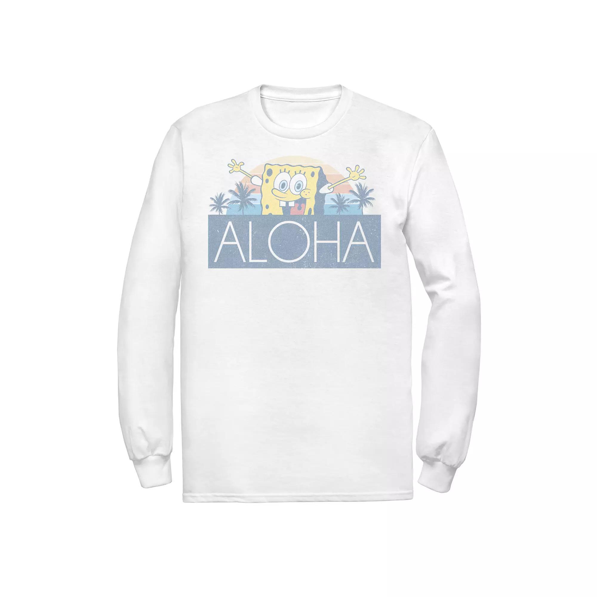 Men's Nickelodeon SpongeBob SquarePants Aloha Vintage Sunset Tee,  Product Image