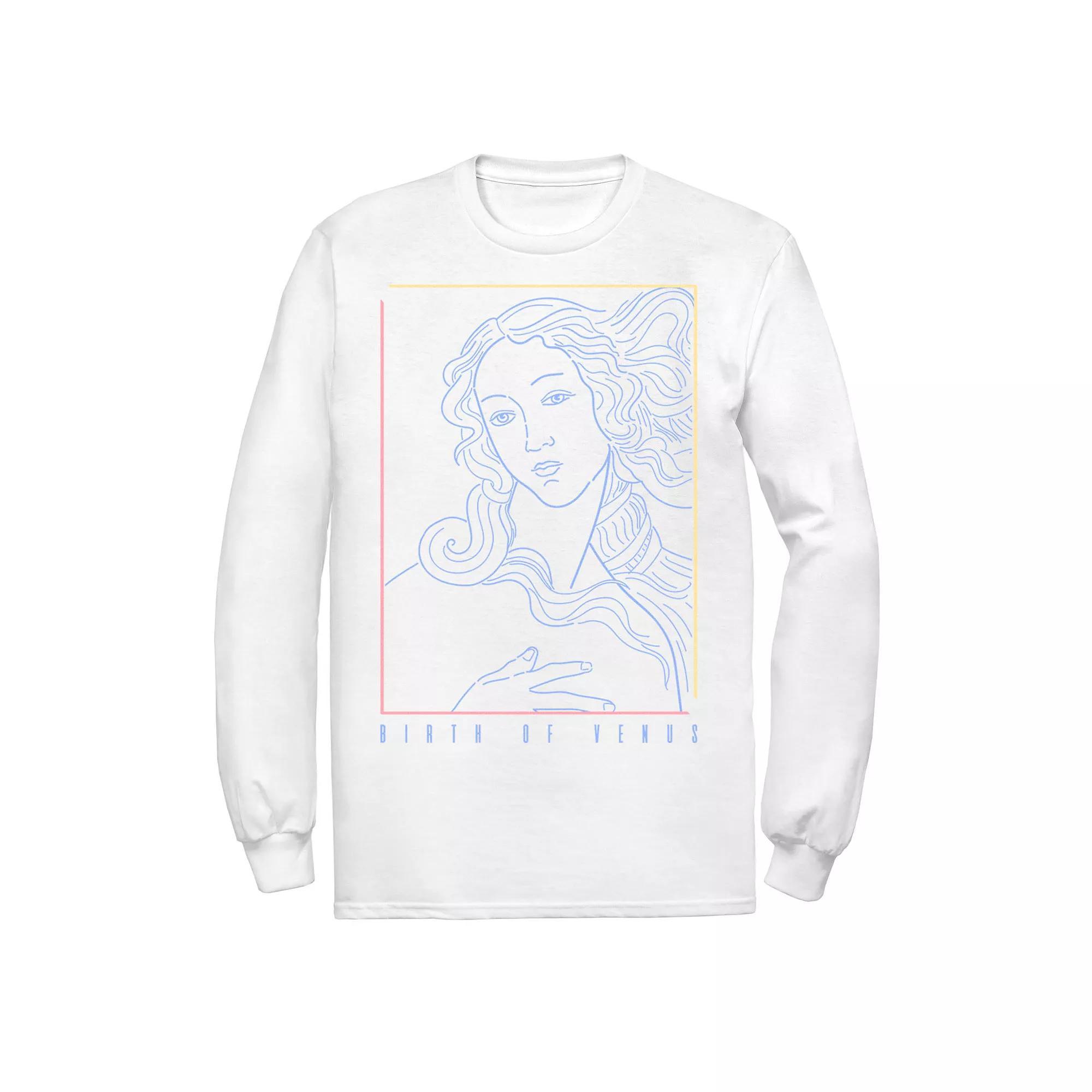 Men's Fifth Sun Birth Of Venus Line Art Portrait Tee,  Product Image