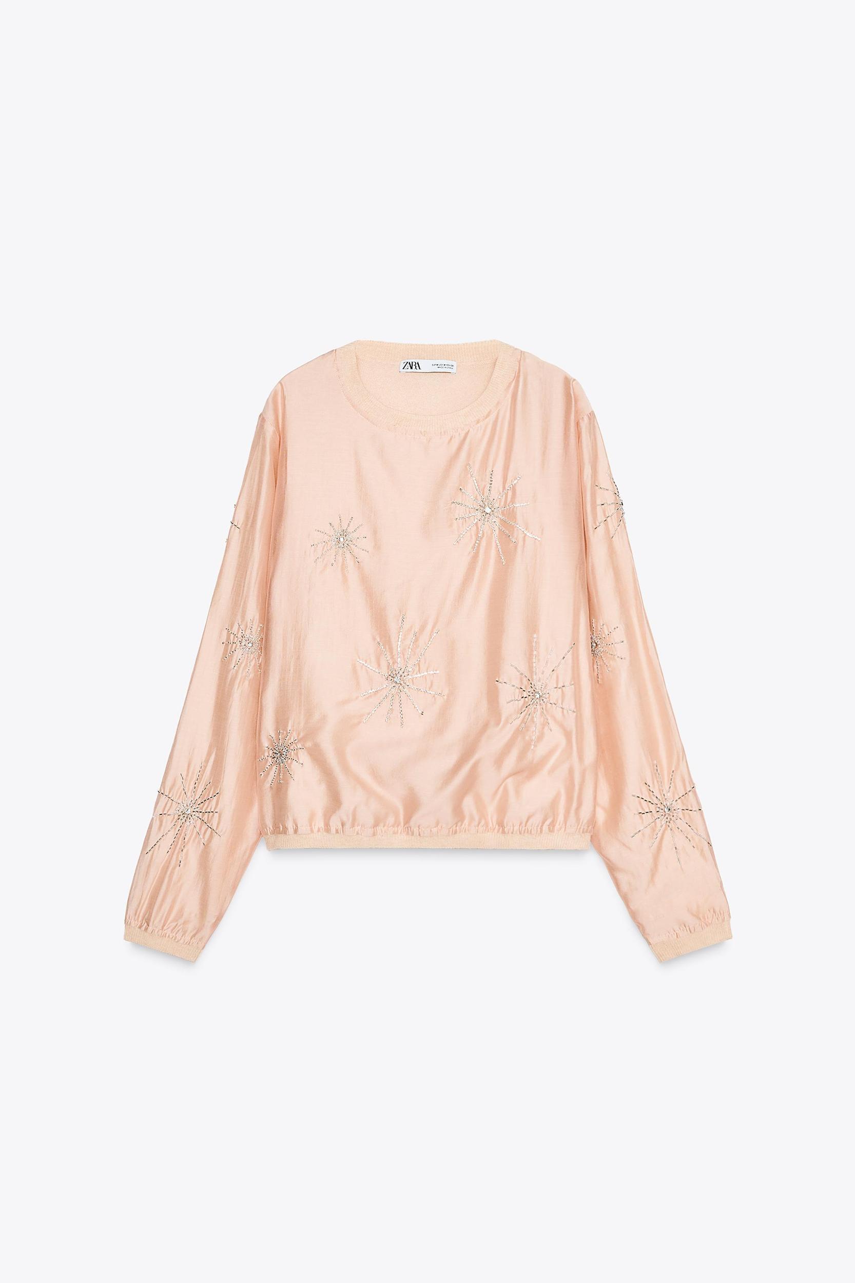 BEADED KNIT TOP Product Image