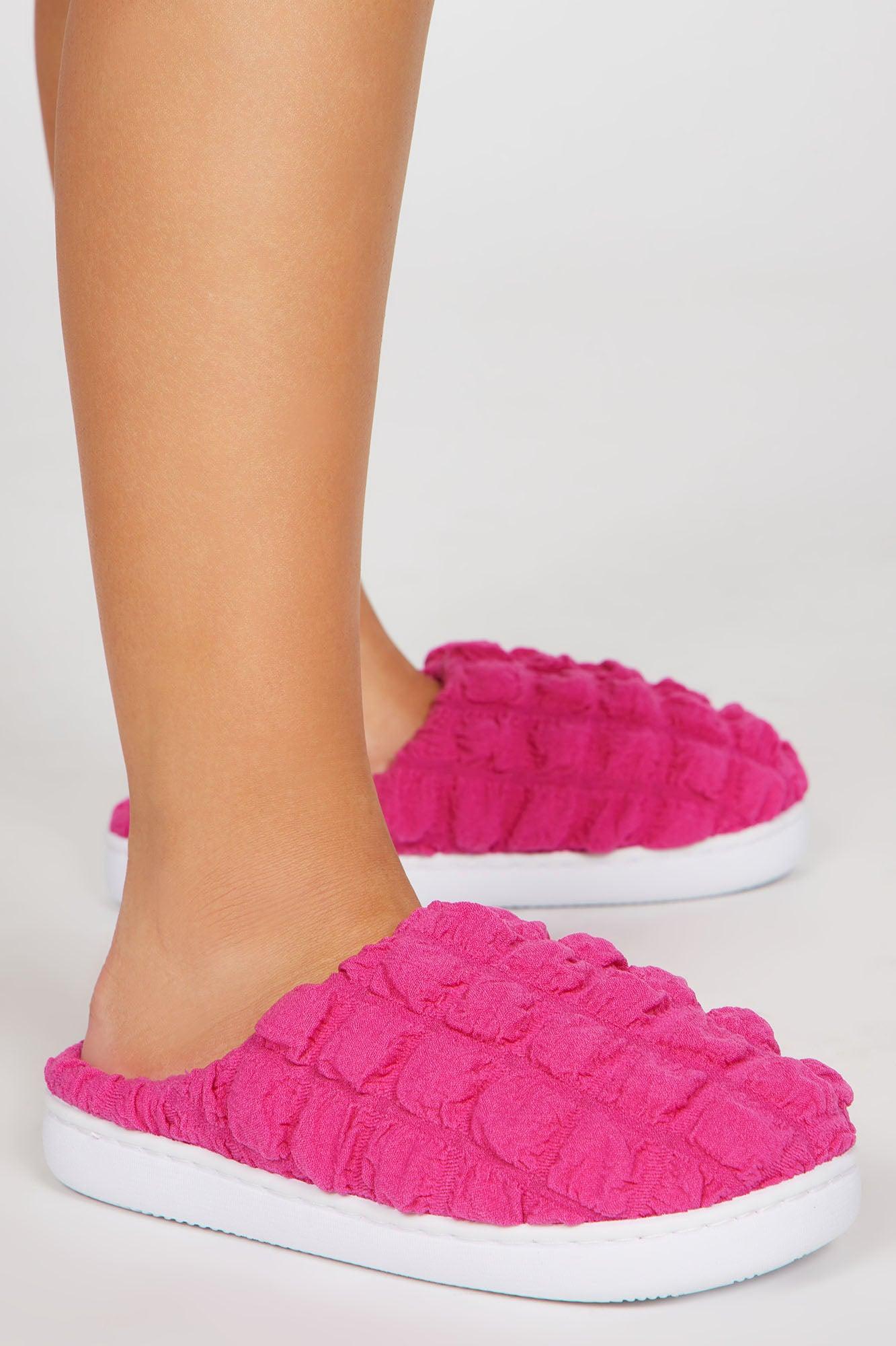 Better This Way Casual Slides - Hot Pink Product Image