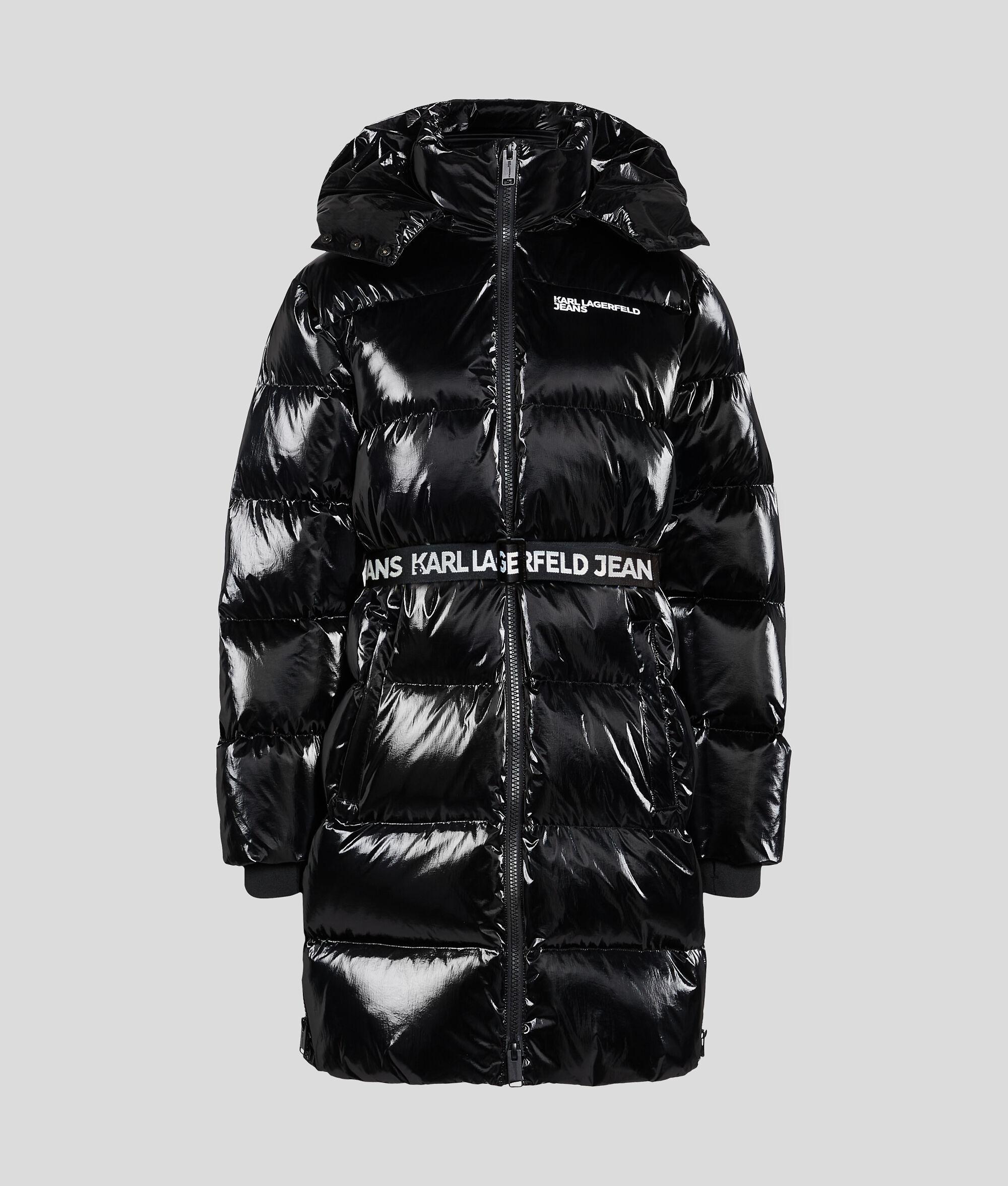 LONG BELTED PUFFER JACKET Product Image