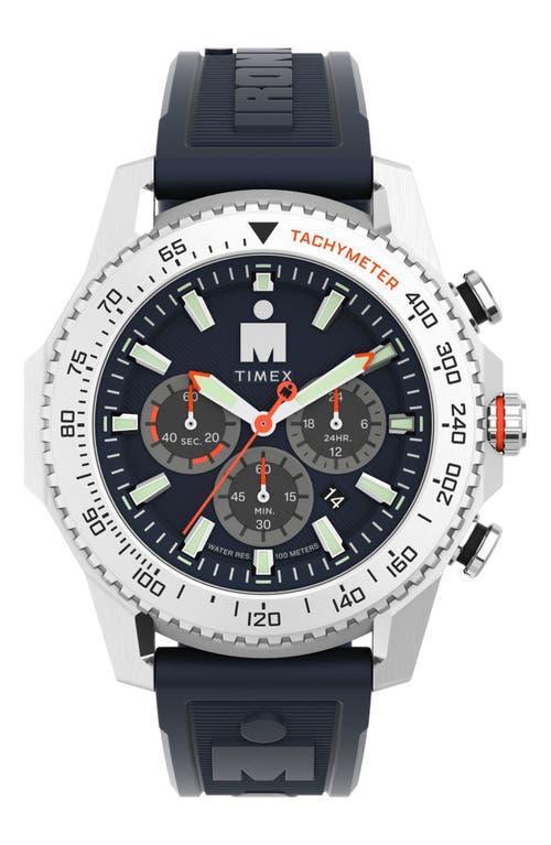 TIMEX Ironman Adrenaline Chronograph Quartz Blue Dial Men's Watch Tw2w55500 In Blue/silver Tone Product Image