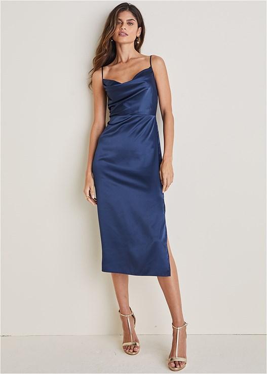 Cowl Neck Slip Dress Product Image