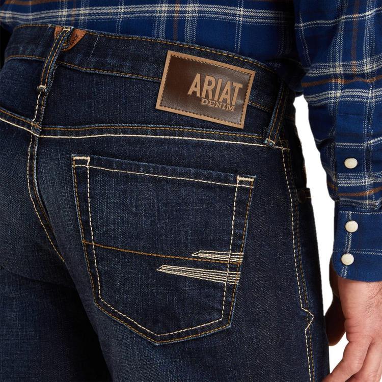 SALE Ariat® Men's M7 Slim Fit Dark Wash Straight Leg Jeans Product Image