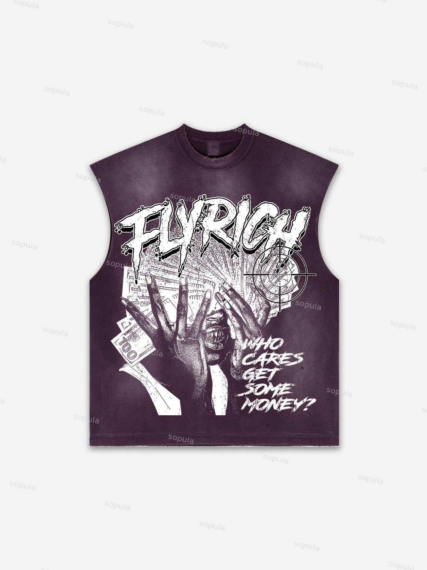 Basketball Dreams Boys Print Distressed Tank Top Product Image